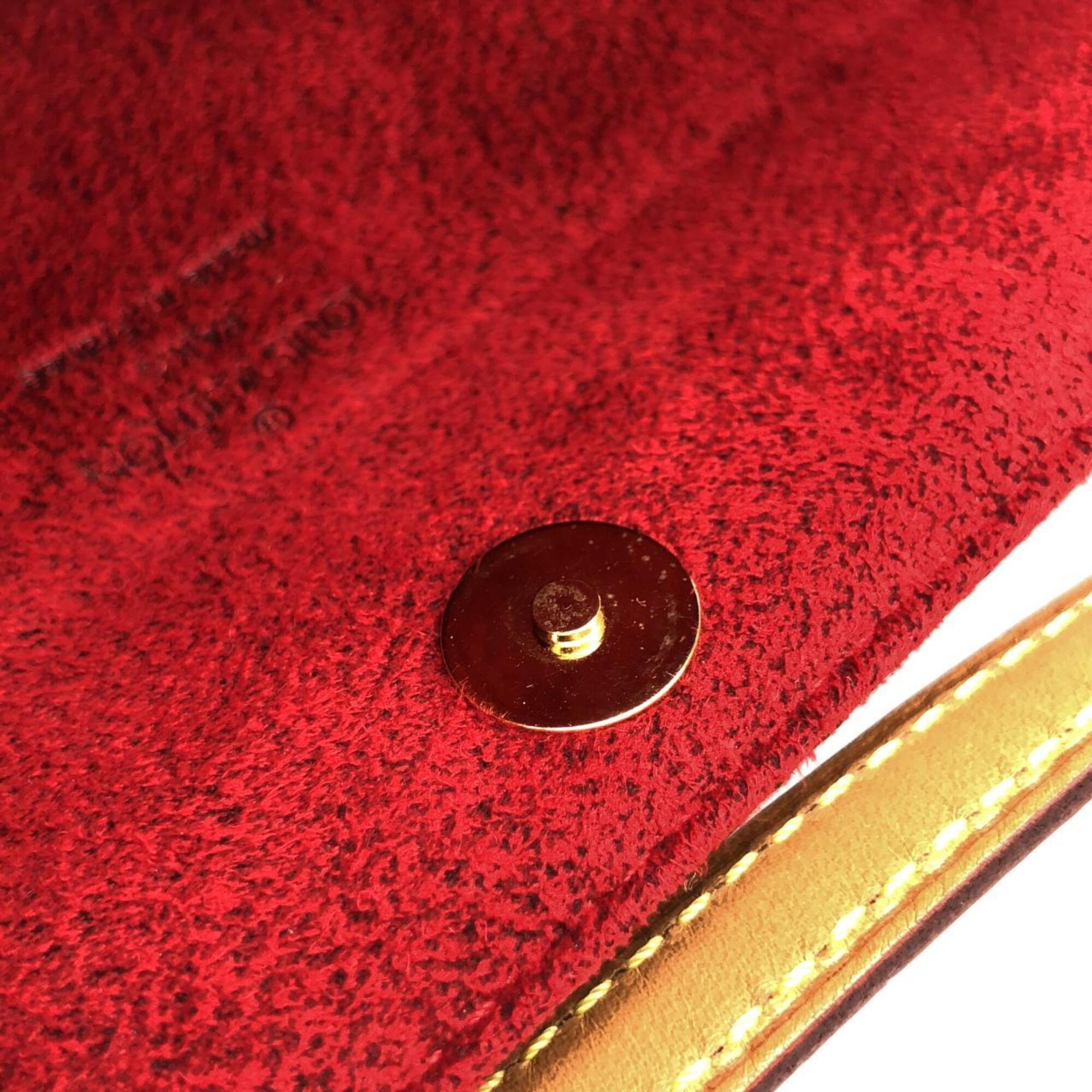 Louis Vuitton Marron Coated Canvas Shoulder Bag (Pre-Owned)