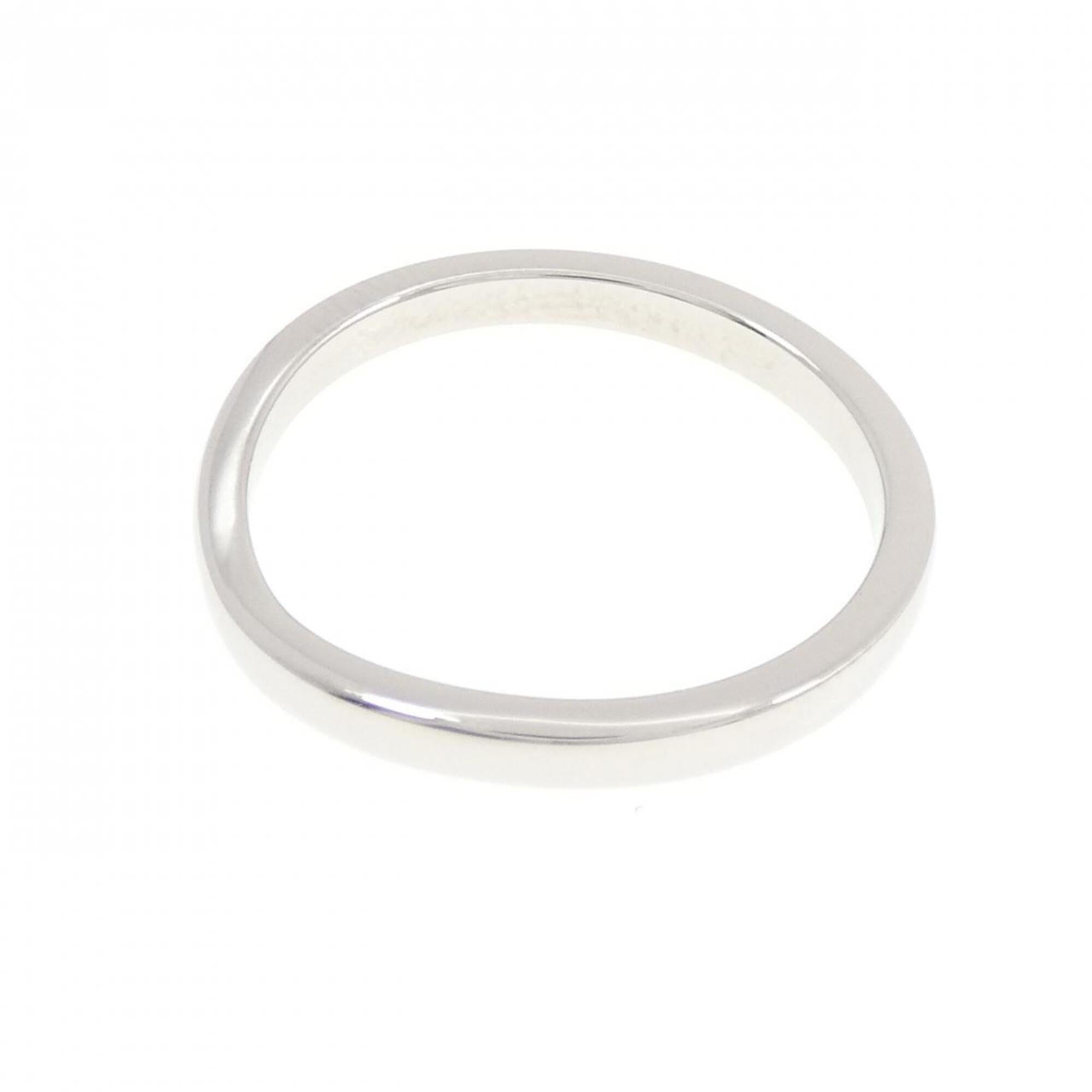 Cartier Platinum Platinum 950 Band Ring (Pre-Owned)