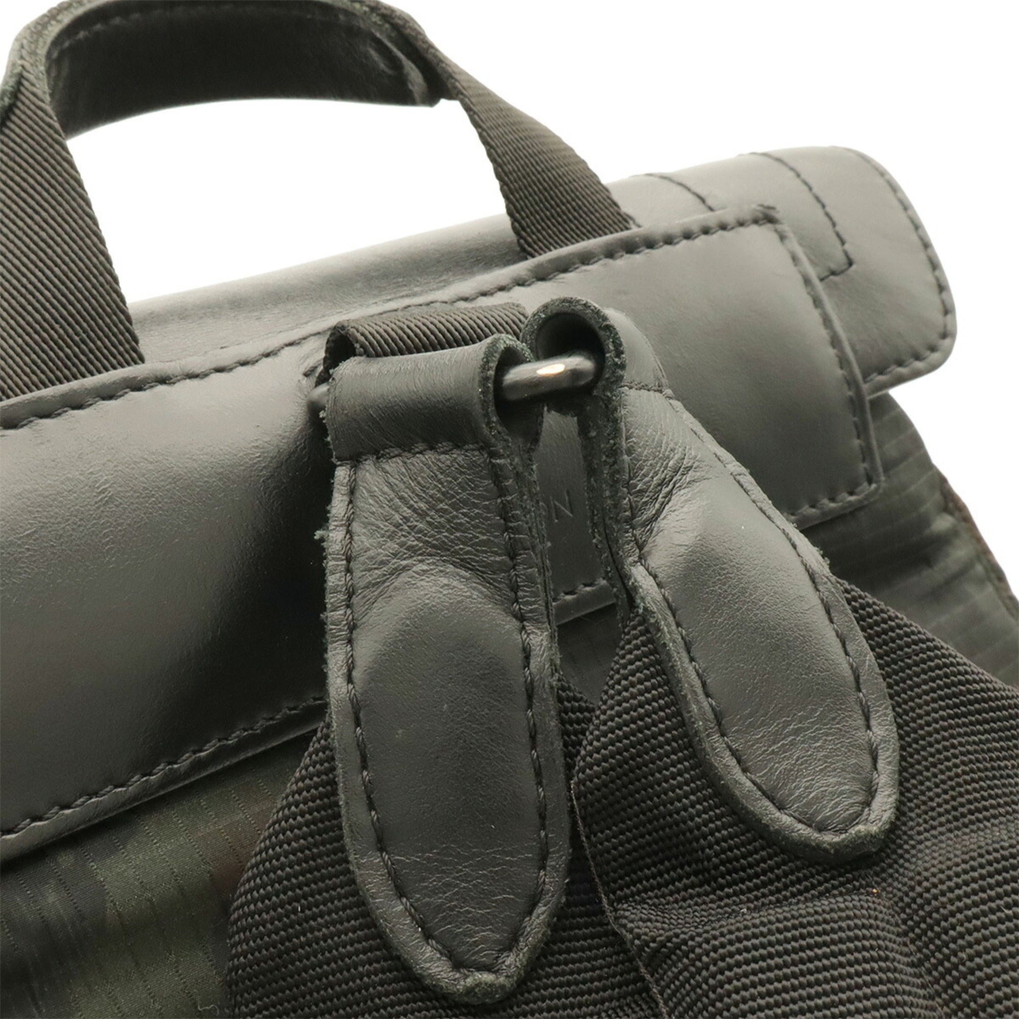 Louis Vuitton Black Green Multi-Color Nylon Leather Backpack (Pre-Owned)