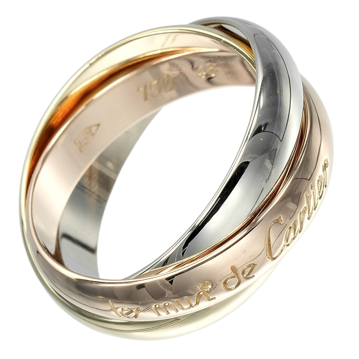 Cartier Yellow Gold (18K) Pink Gold (18K) White Gold (18K) Band Ring (Pre-Owned)