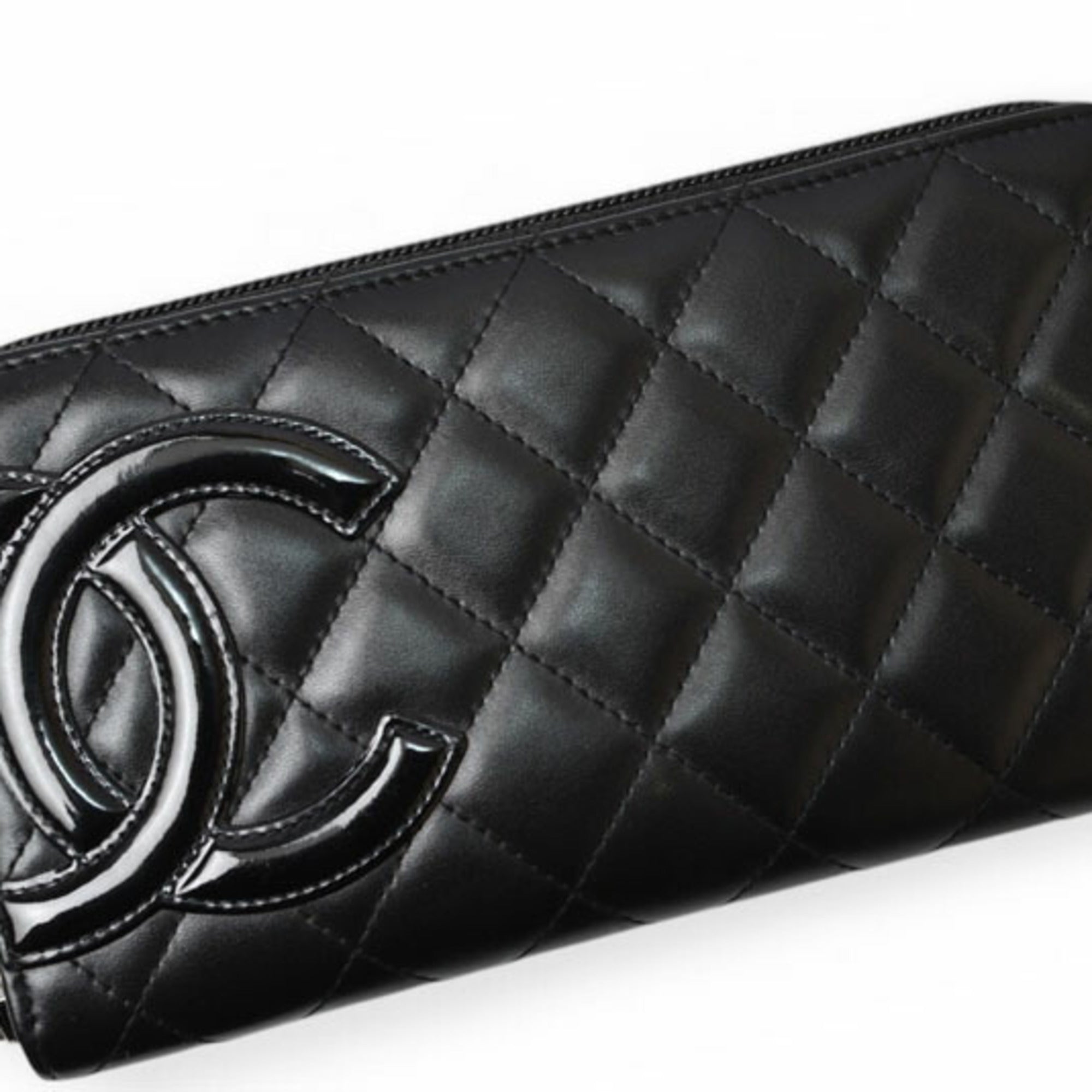 Chanel Black Cambon Ligne Long Wallet (Bi-Fold) (Pre-Owned)