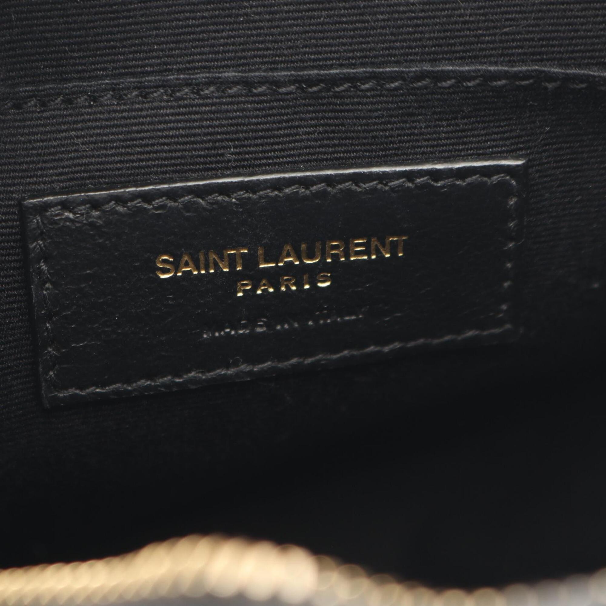 Yves Saint Laurent Black Leather Handbag Shoulder Bag (Pre-Owned)