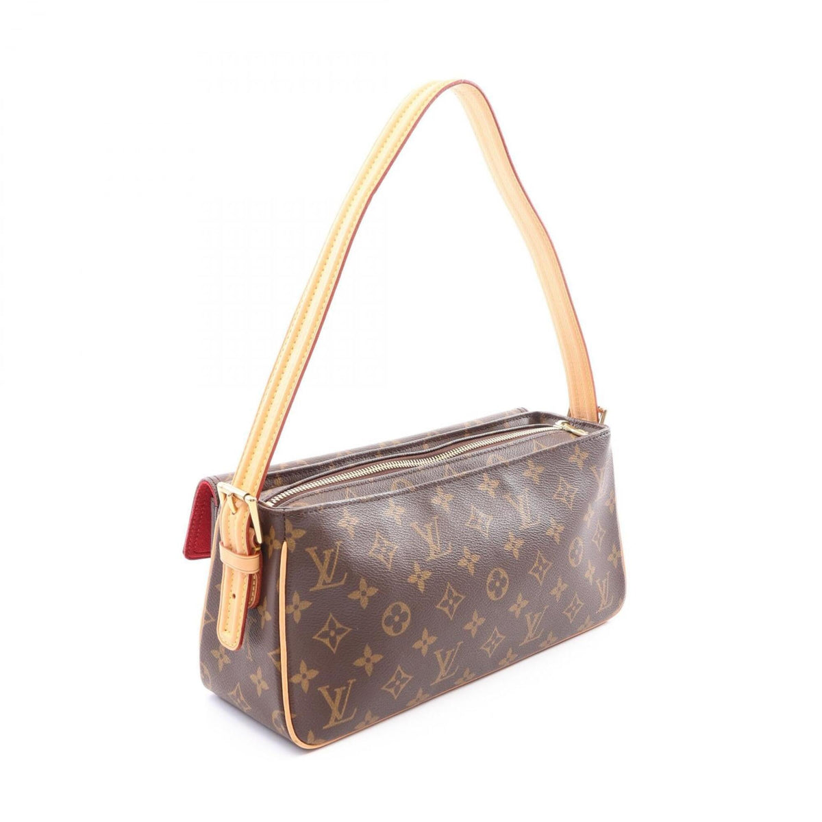 Louis Vuitton Brown Pvc Leather Handbag Shoulder Bag (Pre-Owned)