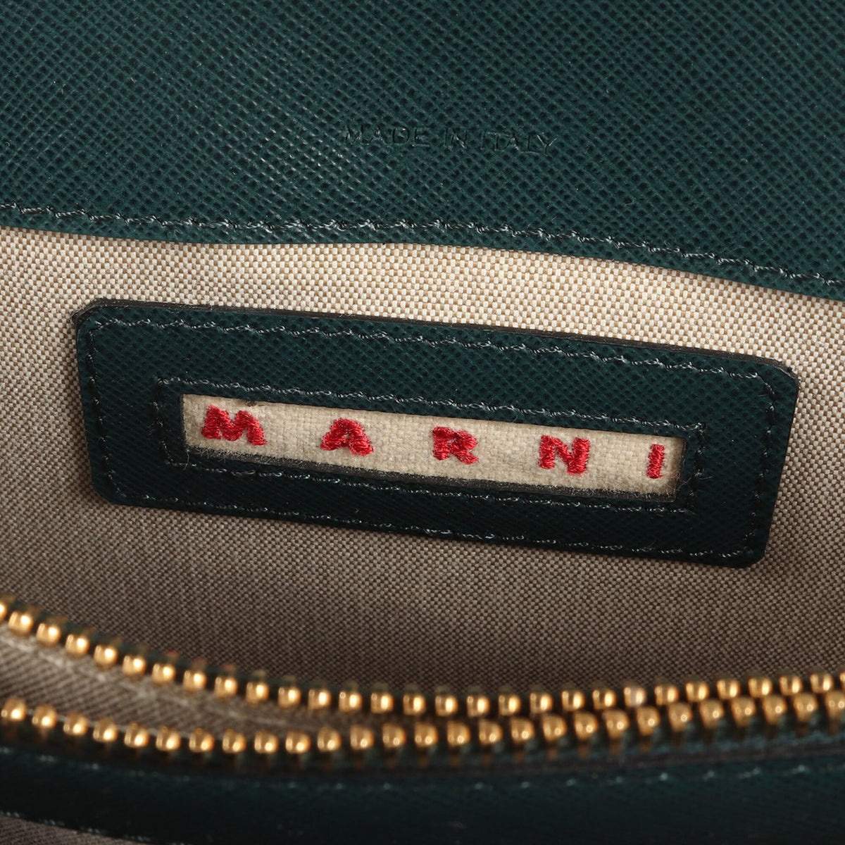 Marni Green Leather Shoulder Bag (Pre-Owned)