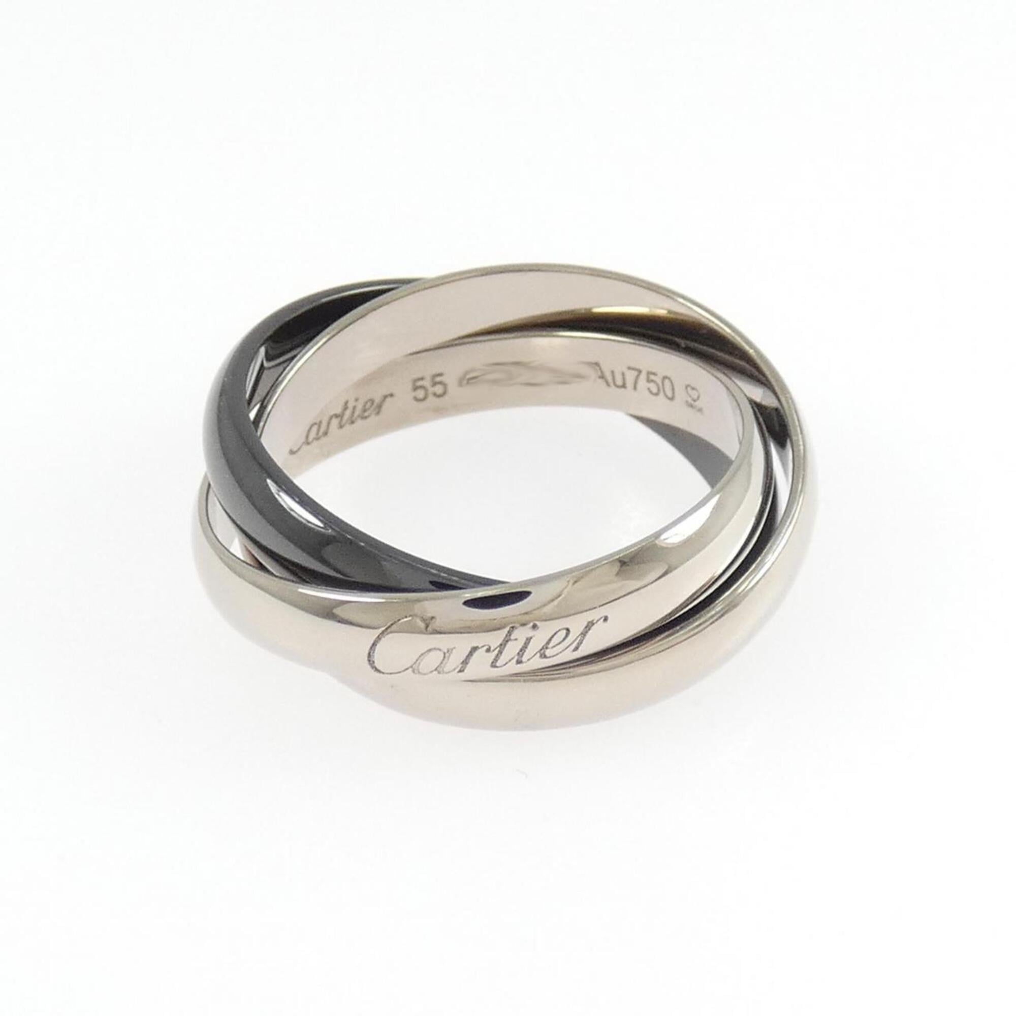Cartier White Gold (18K) Ceramic Band Ring (Pre-Owned)
