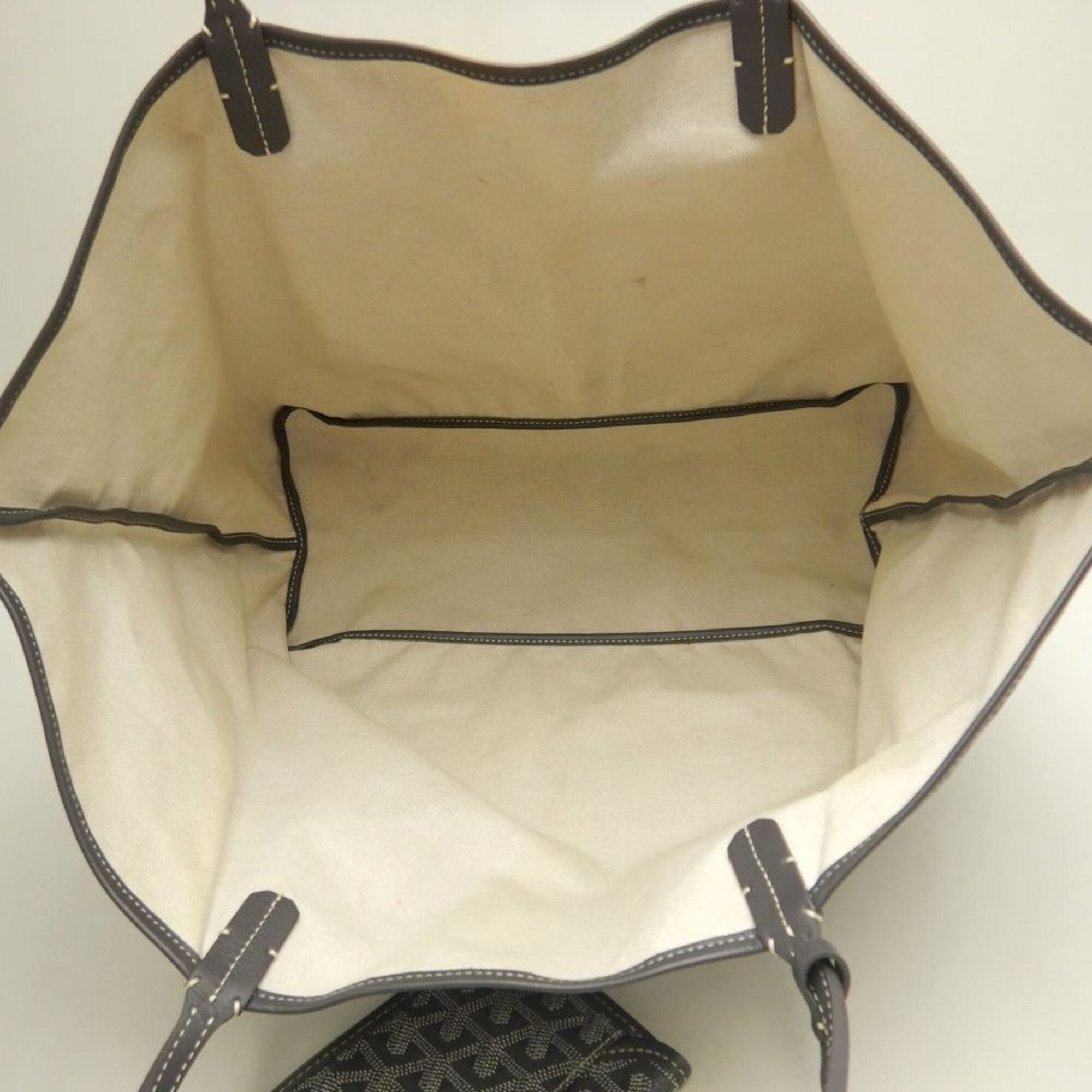 Goyard Gray Coated Canvas Pouch Tote Bag (Pre-Owned)