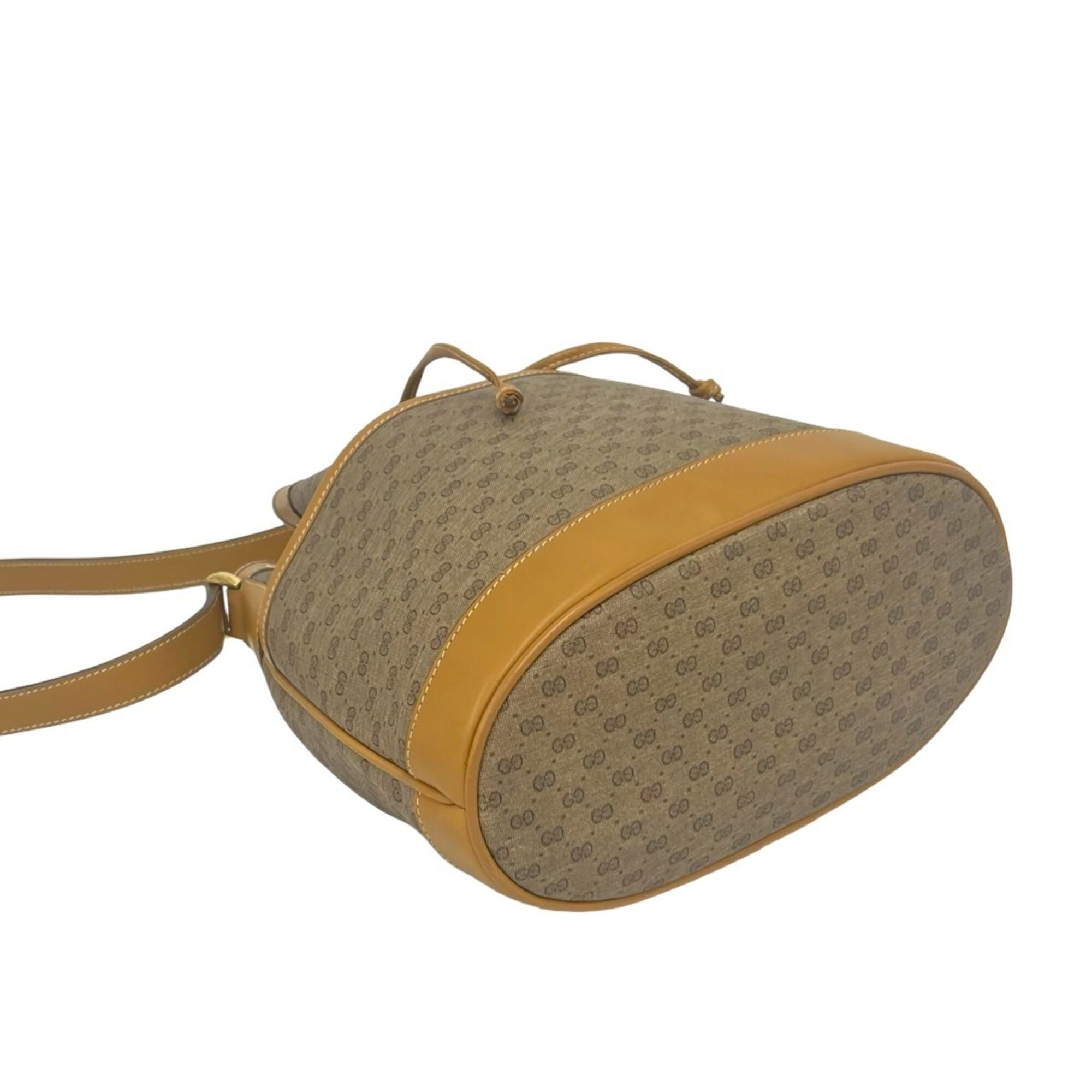 Gucci Brown Leather Pvc Shoulder Bag (Pre-Owned)