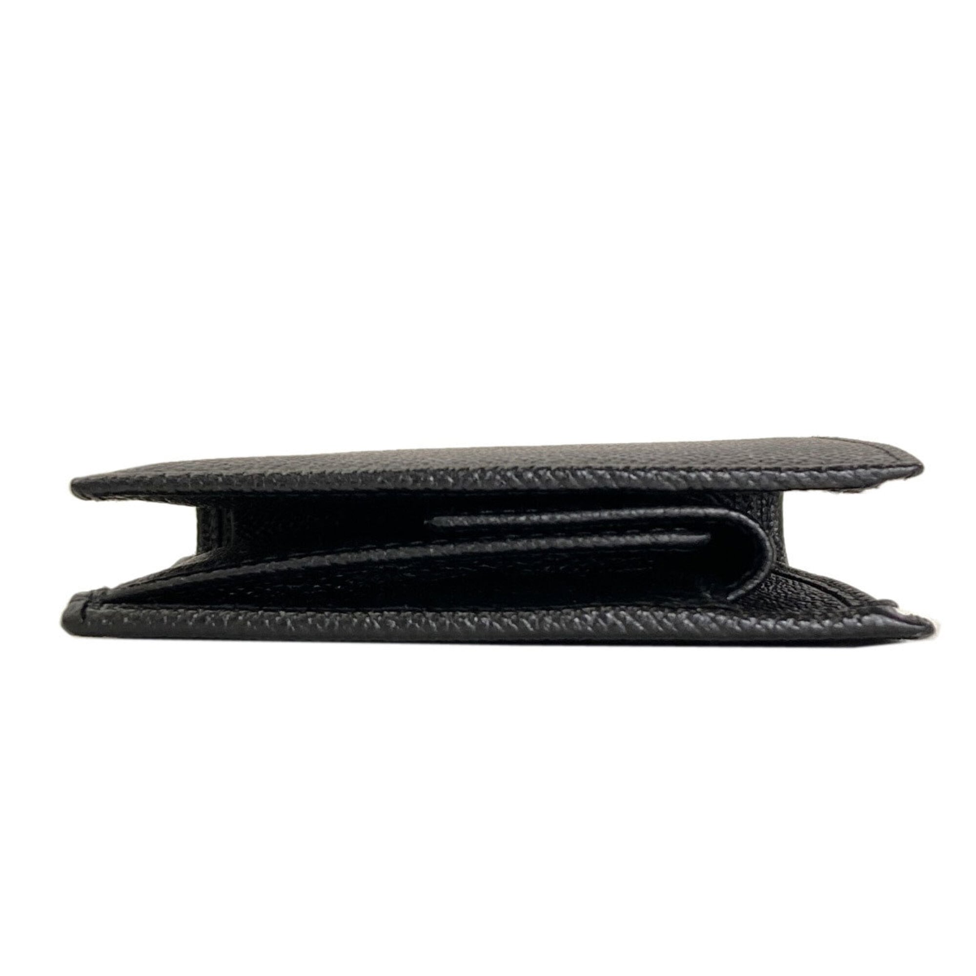 Bvlgari Black Leather Wallet (Bi-Fold) (Pre-Owned)