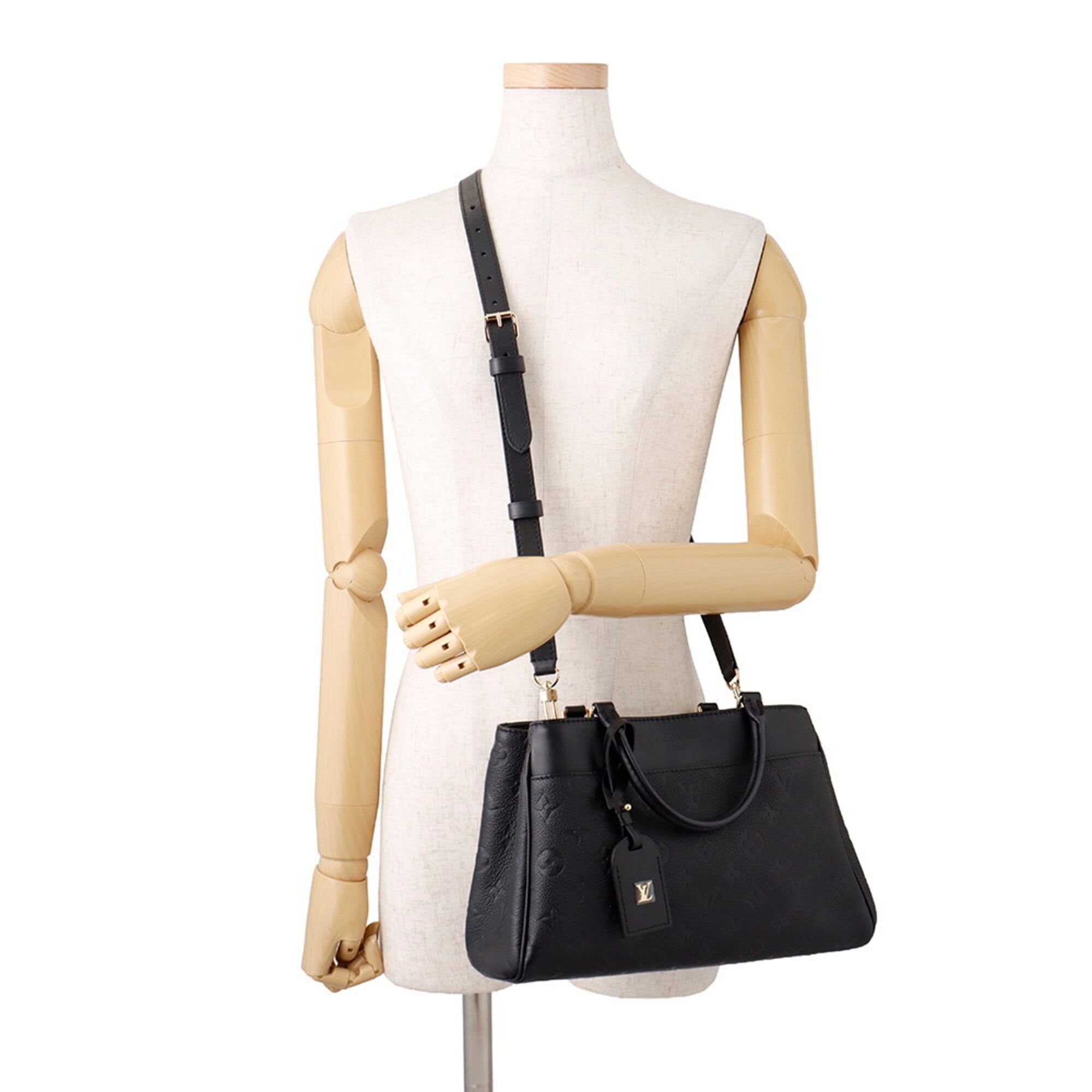 Louis Vuitton Noir Monogram Empreinte Handbag Shoulder Bag (Pre-Owned)
