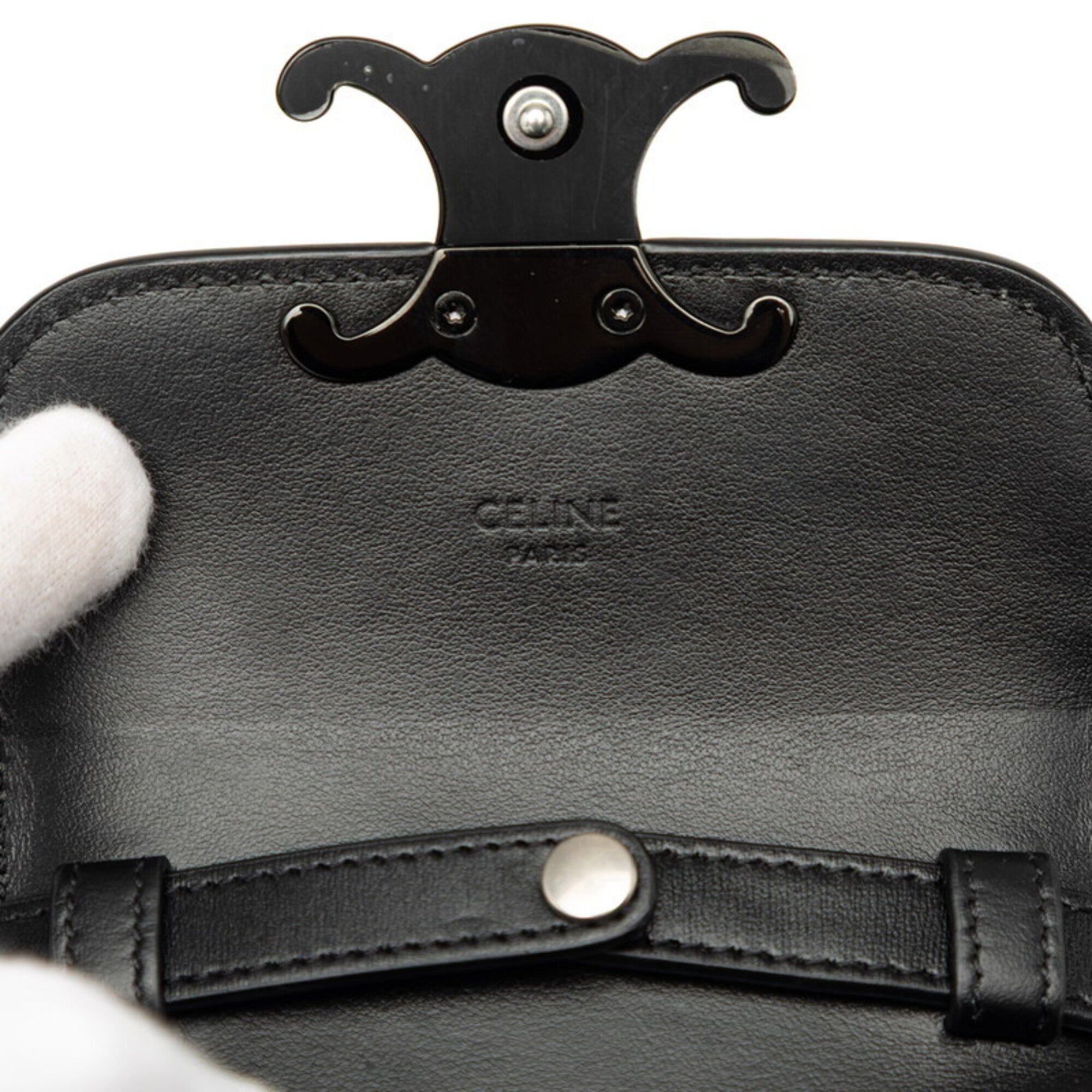 Celine Black Leather Shoulder Bag (Pre-Owned)