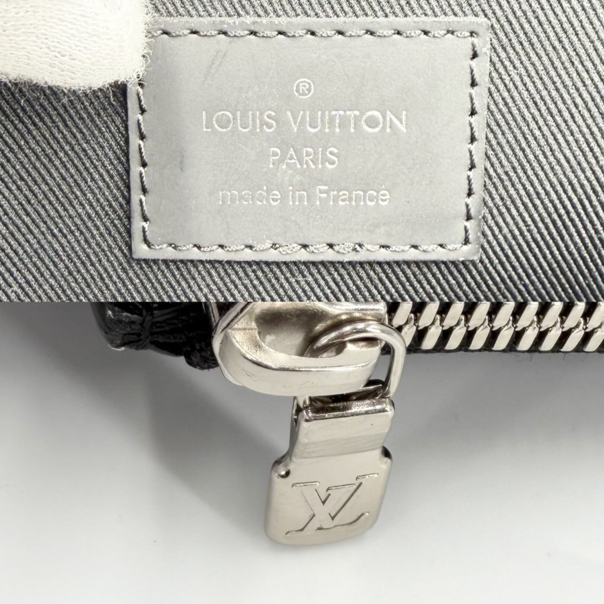 Louis Vuitton Black Navy Clutch Bag Document Case Pochette (Pre-Owned)