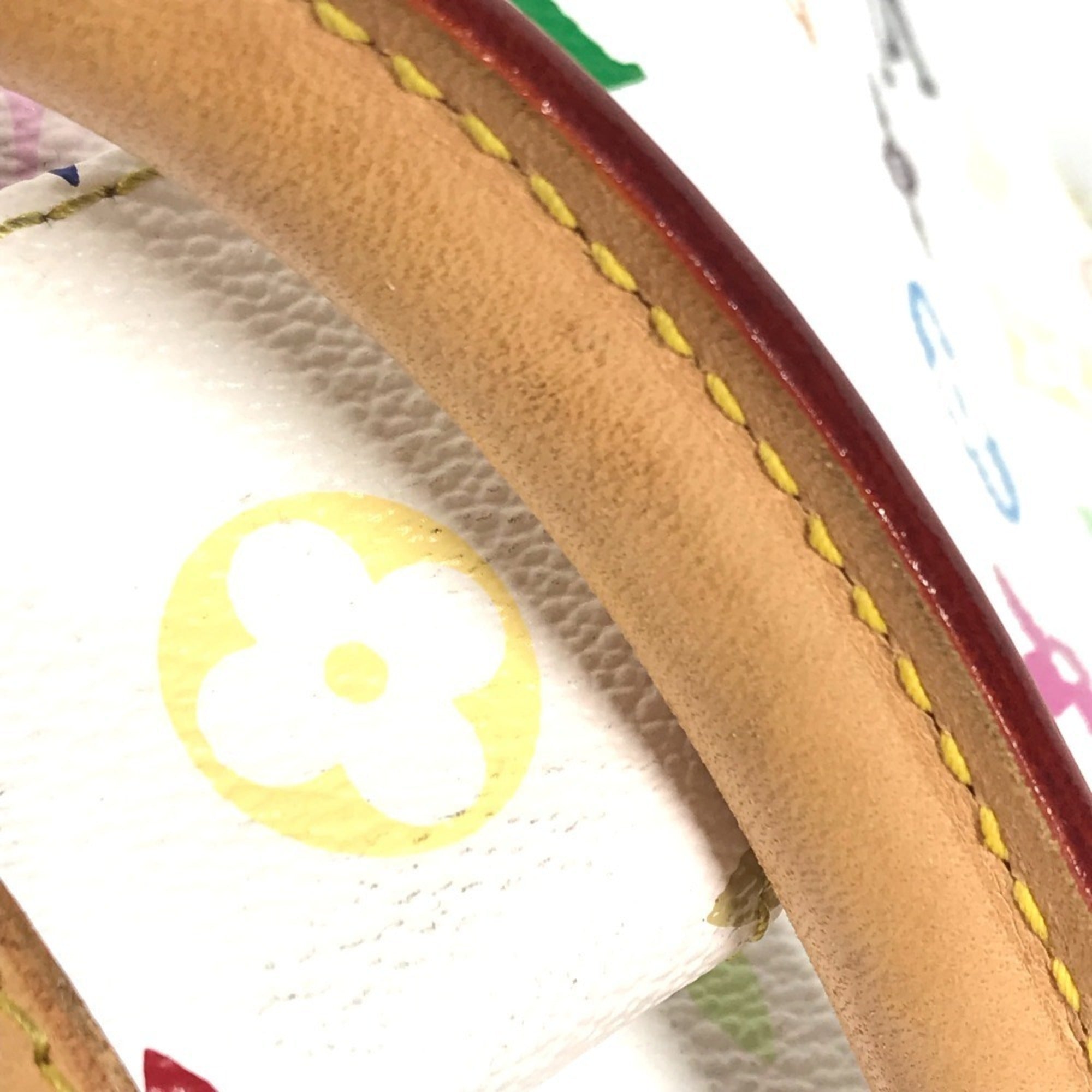 Louis Vuitton Blanc Monogram Multicolore Handbag Tote Bag (Pre-Owned)
