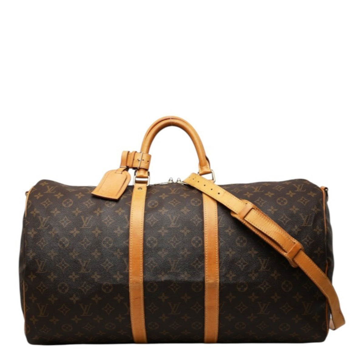 Louis Vuitton Monogram Brown Pvc Leather Boston Bag Shoulder Bag (Pre-Owned)