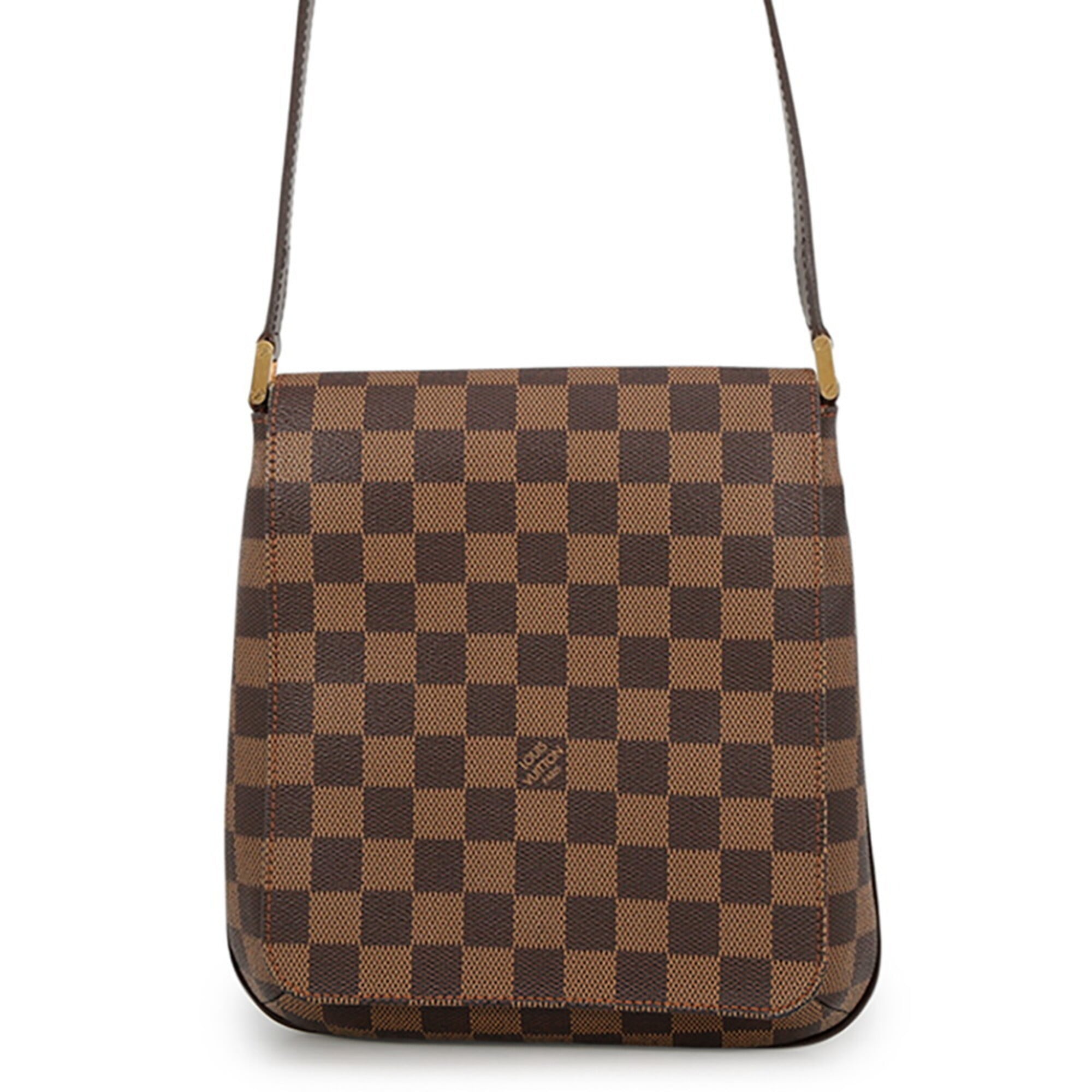 Louis Vuitton Damier Damier Canvas Ebene Orange Handbag Shoulder Bag (Pre-Owned)