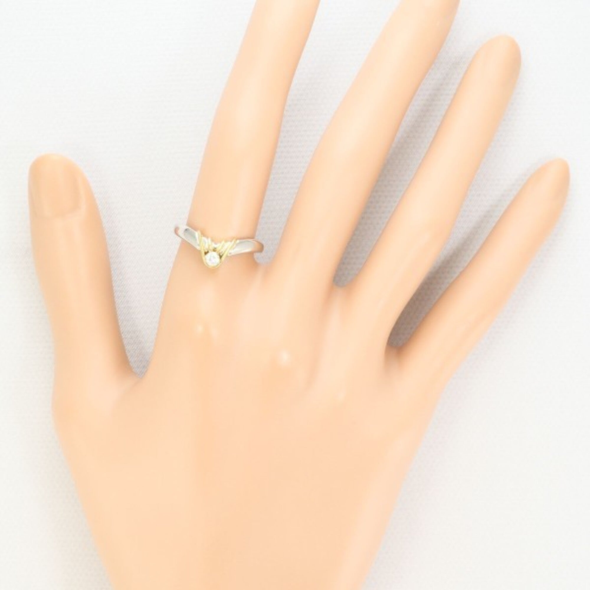 Unbranded Platinum Yellow Gold Yellow Gold (18K) Platinum 900 Band Ring (Pre-Owned)
