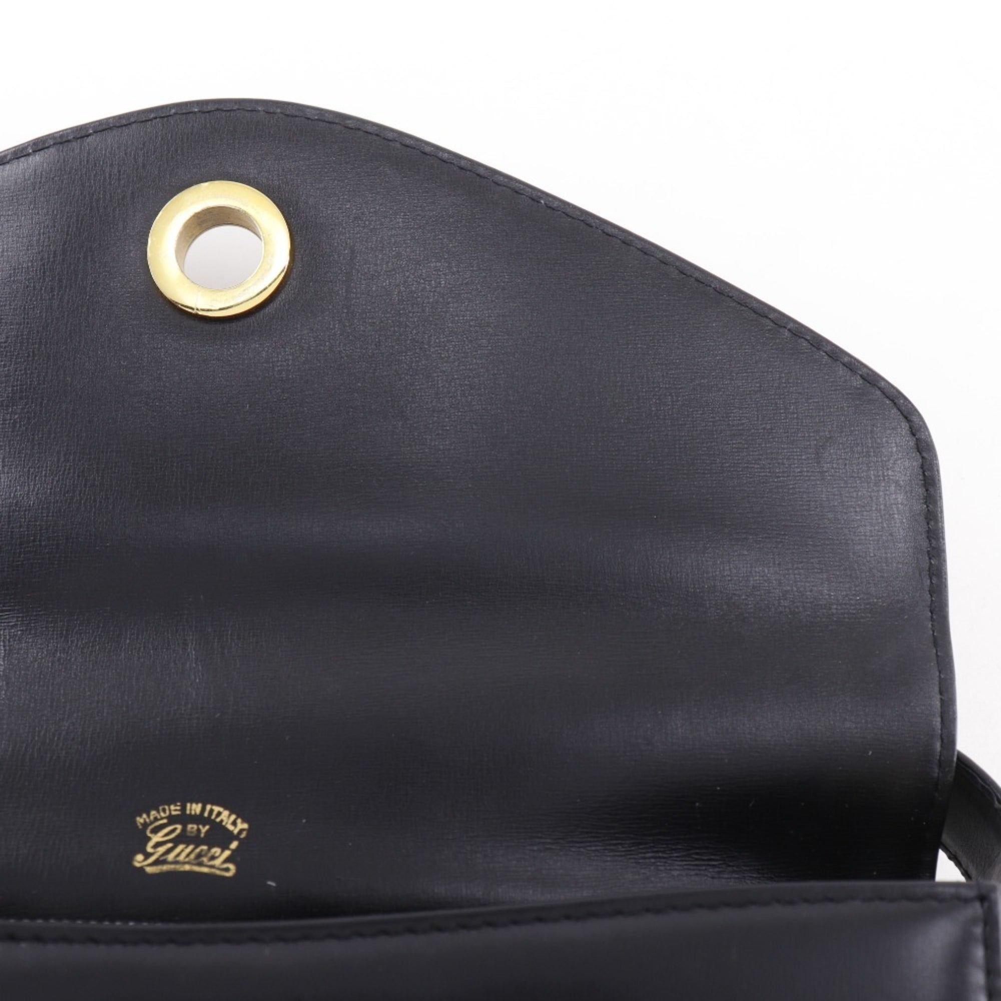 Gucci Black Leather Shoulder Bag (Pre-Owned)