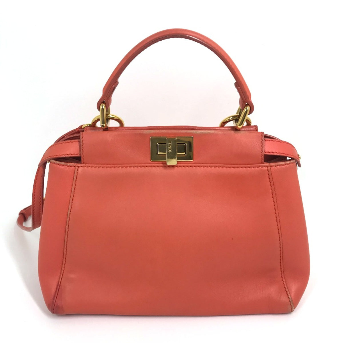 Fendi Pink Leather Handbag (Pre-Owned)