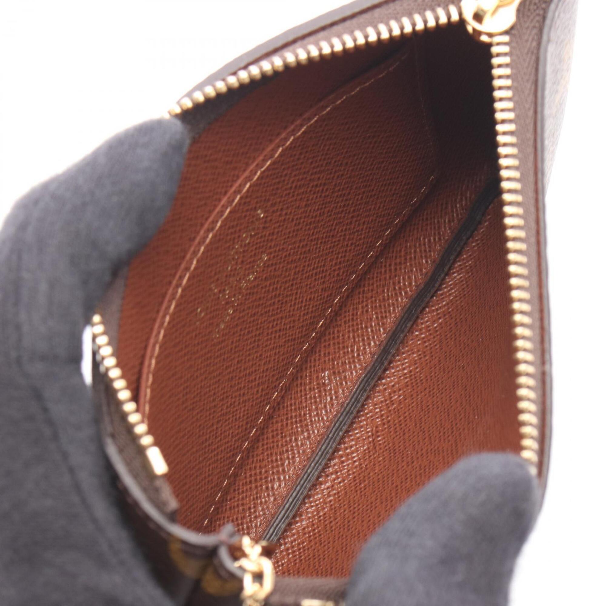 Louis Vuitton Brown Pvc Pochette (Pre-Owned)