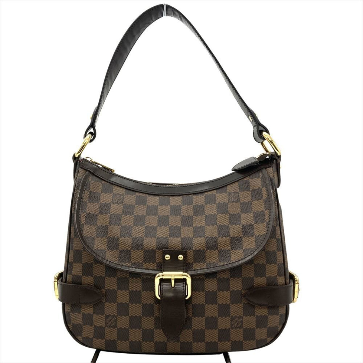 Louis Vuitton Brown Damier Canvas Ebene Damier Azur Shoulder Bag (Pre-Owned)