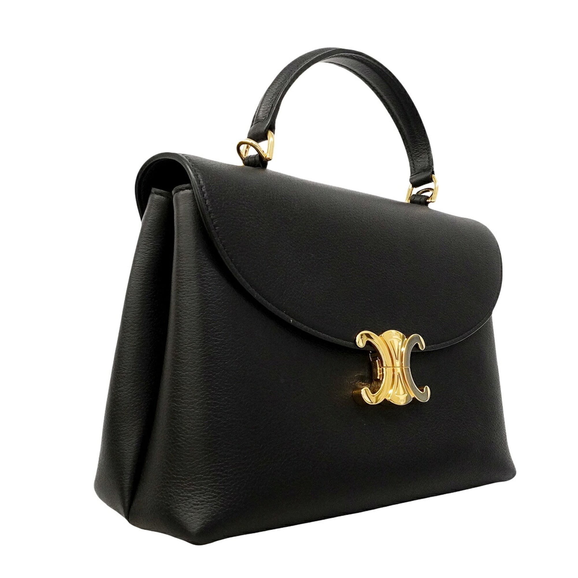 Celine Black Leather Handbag (Pre-Owned)