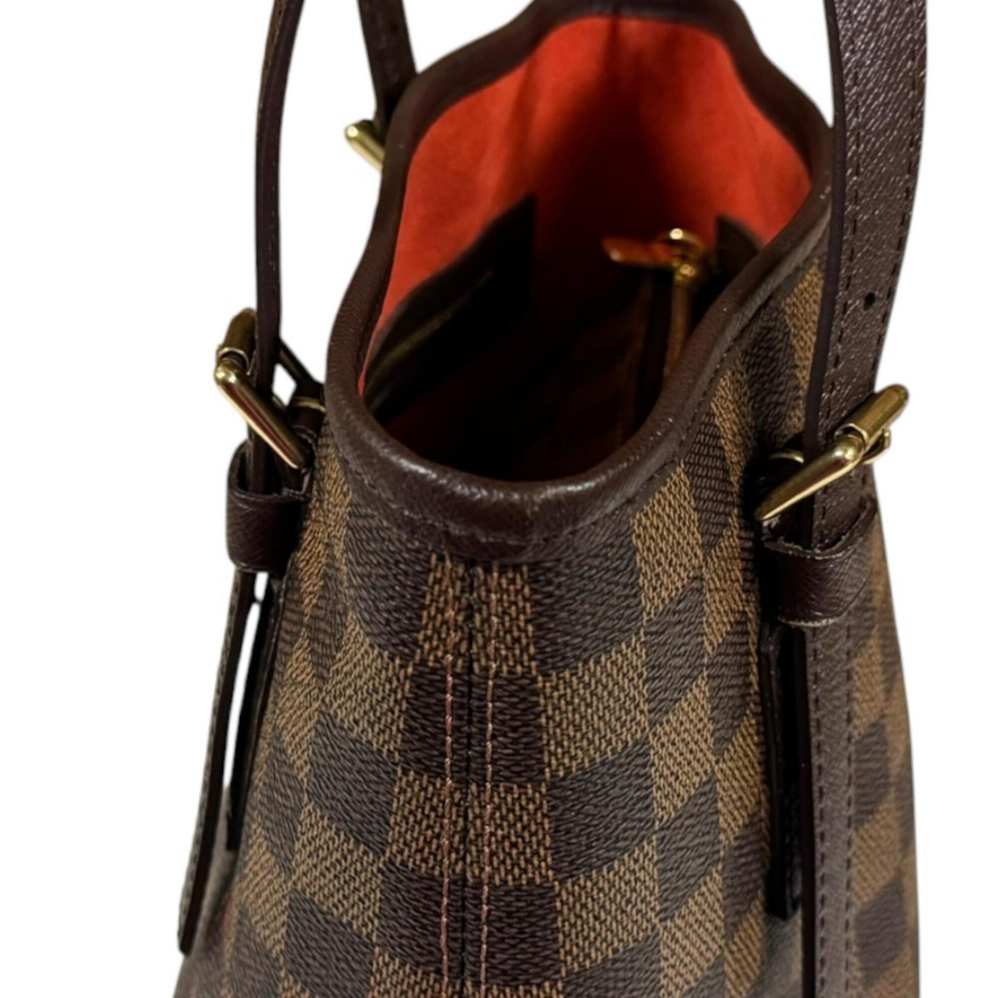 Louis Vuitton Damier Brown Damier Canvas Handbag Pouch Shoulder Bag (Pre-Owned)