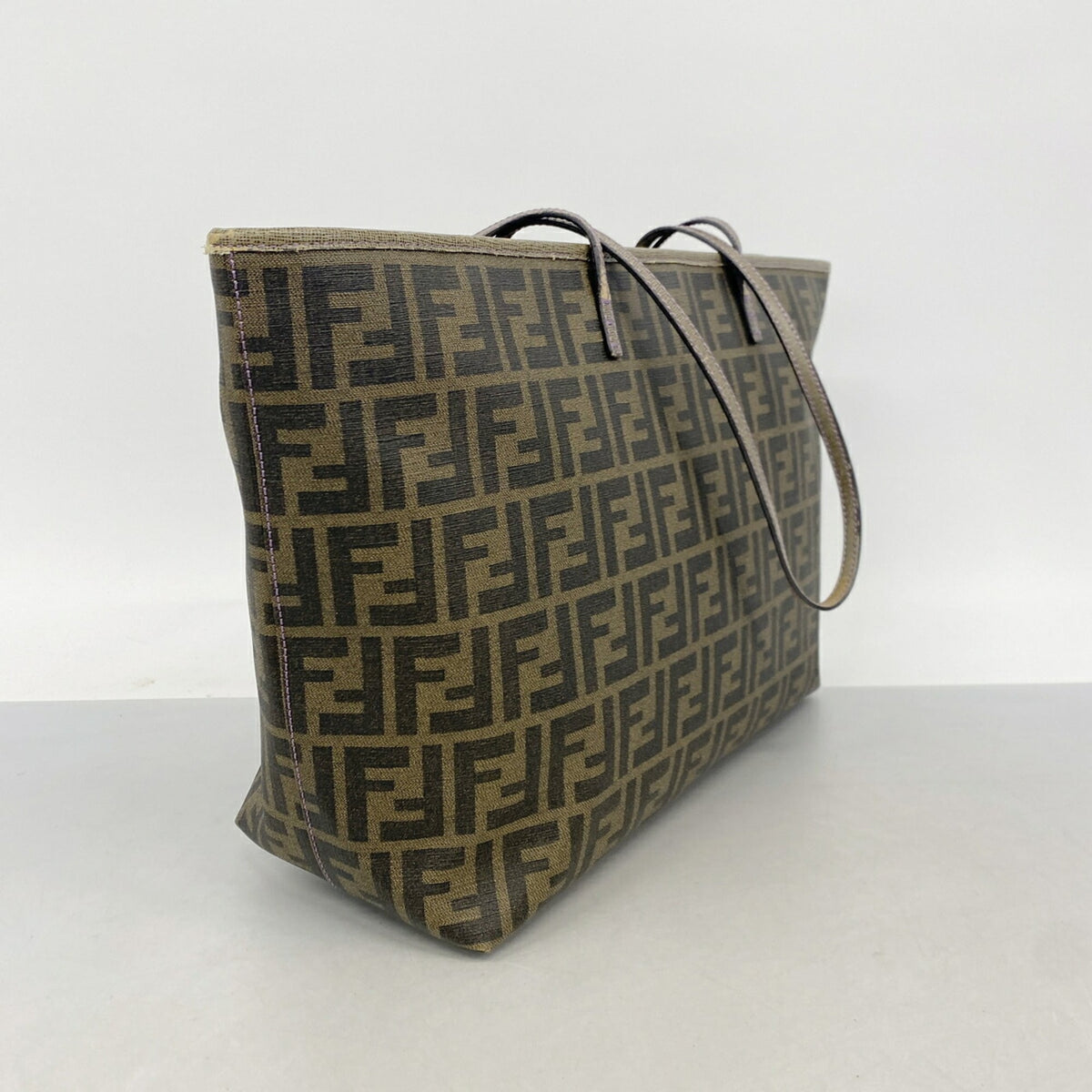 Fendi Brown Pvc Tote Bag (Pre-Owned)