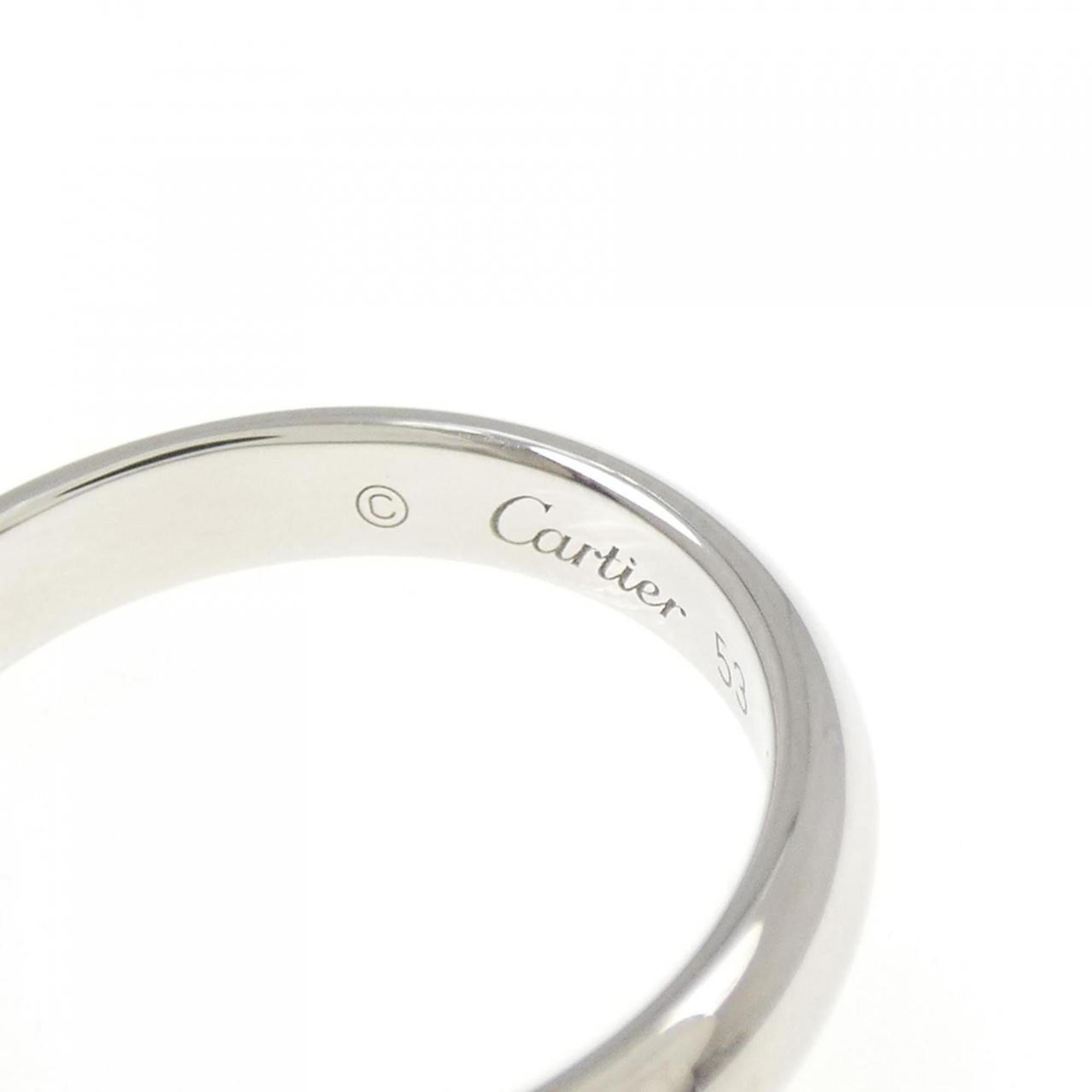 Cartier Platinum Platinum 950 Band Ring (Pre-Owned)
