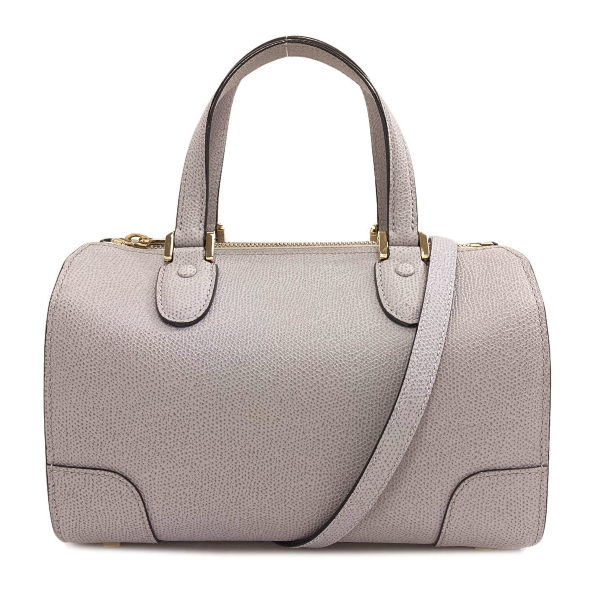 Valextra Light Gray Leather Handbag (Pre-Owned)
