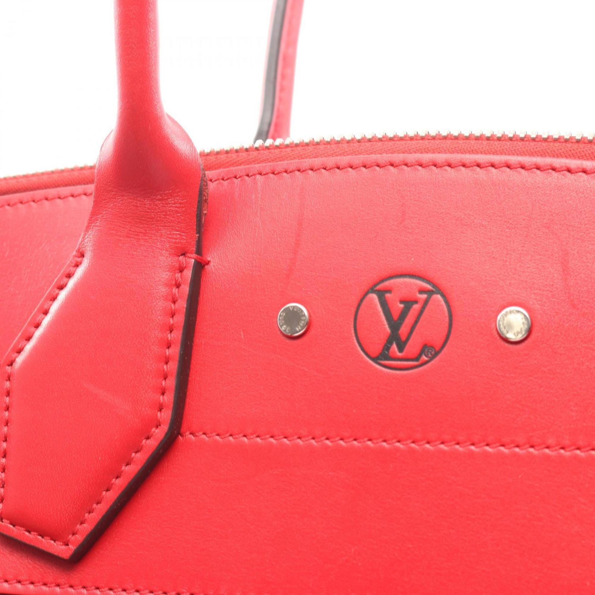Louis Vuitton Red Color Leather Handbag (Pre-Owned)