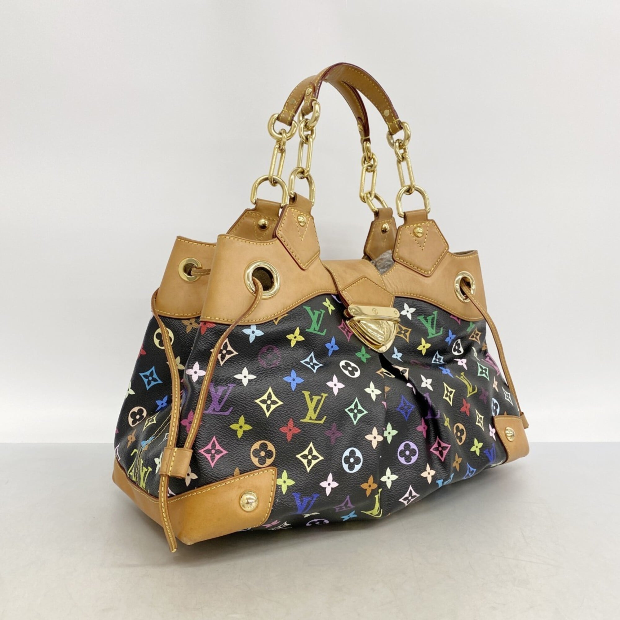 Louis Vuitton Noir Handbag (Pre-Owned)