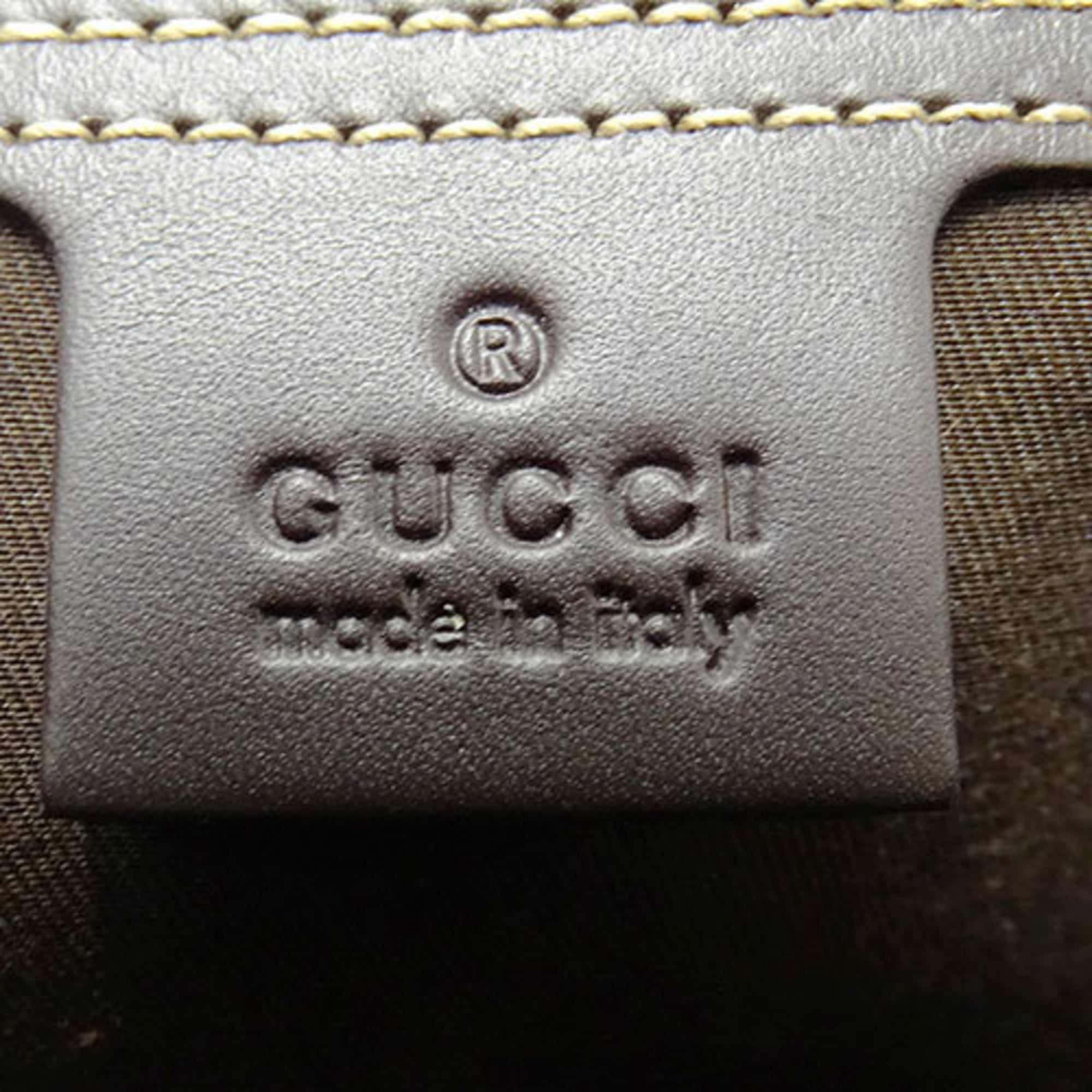 Gucci Brown Pvc Messenger Bag Shoulder Bag (Pre-Owned)