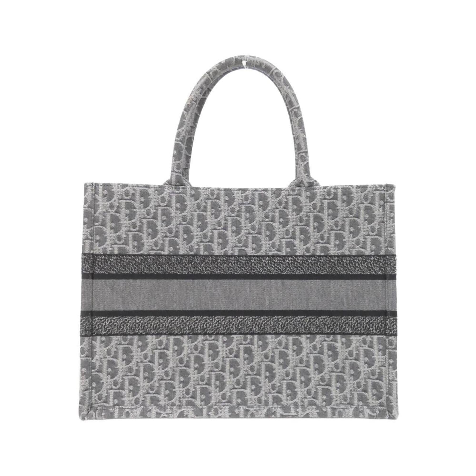 Christian Dior Gray Denim Handbag (Pre-Owned)