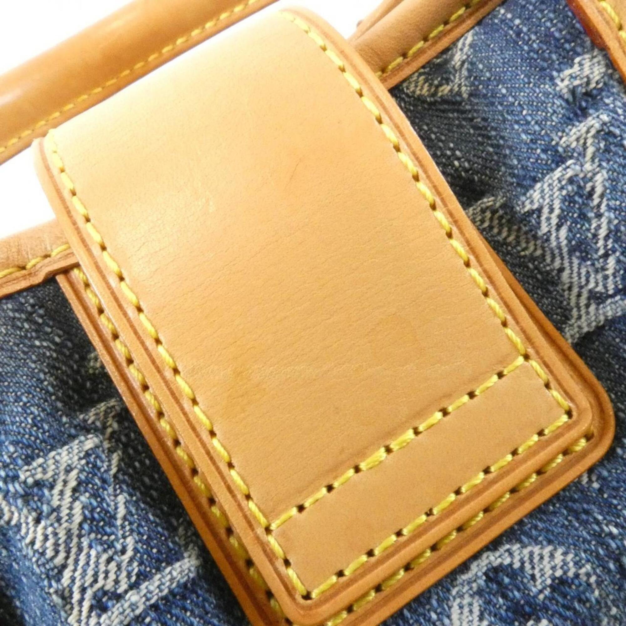 Louis Vuitton Blue Denim Canvas Handbag (Pre-Owned)