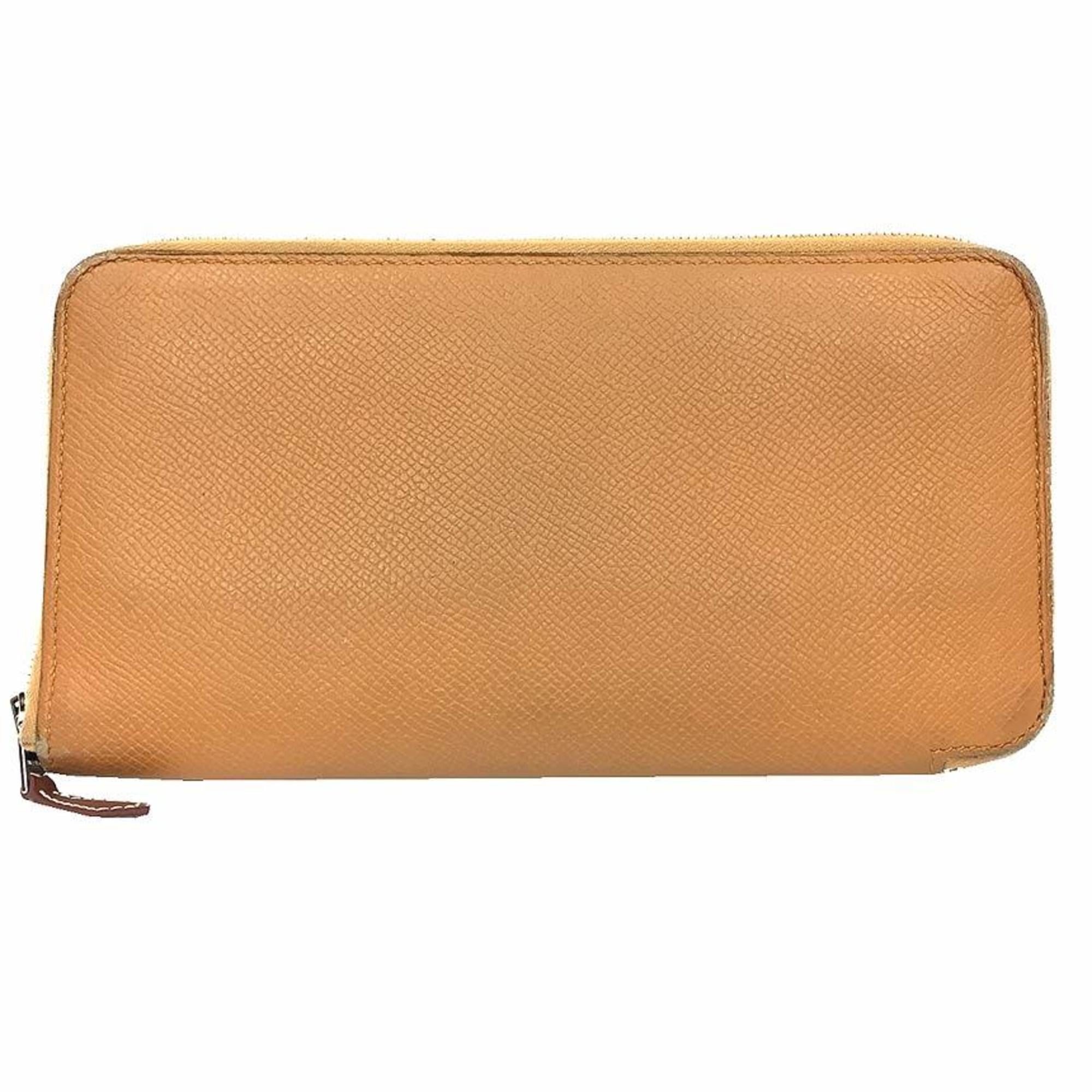 Hermes Brown Leather Long Wallet (Bi-Fold) (Pre-Owned)