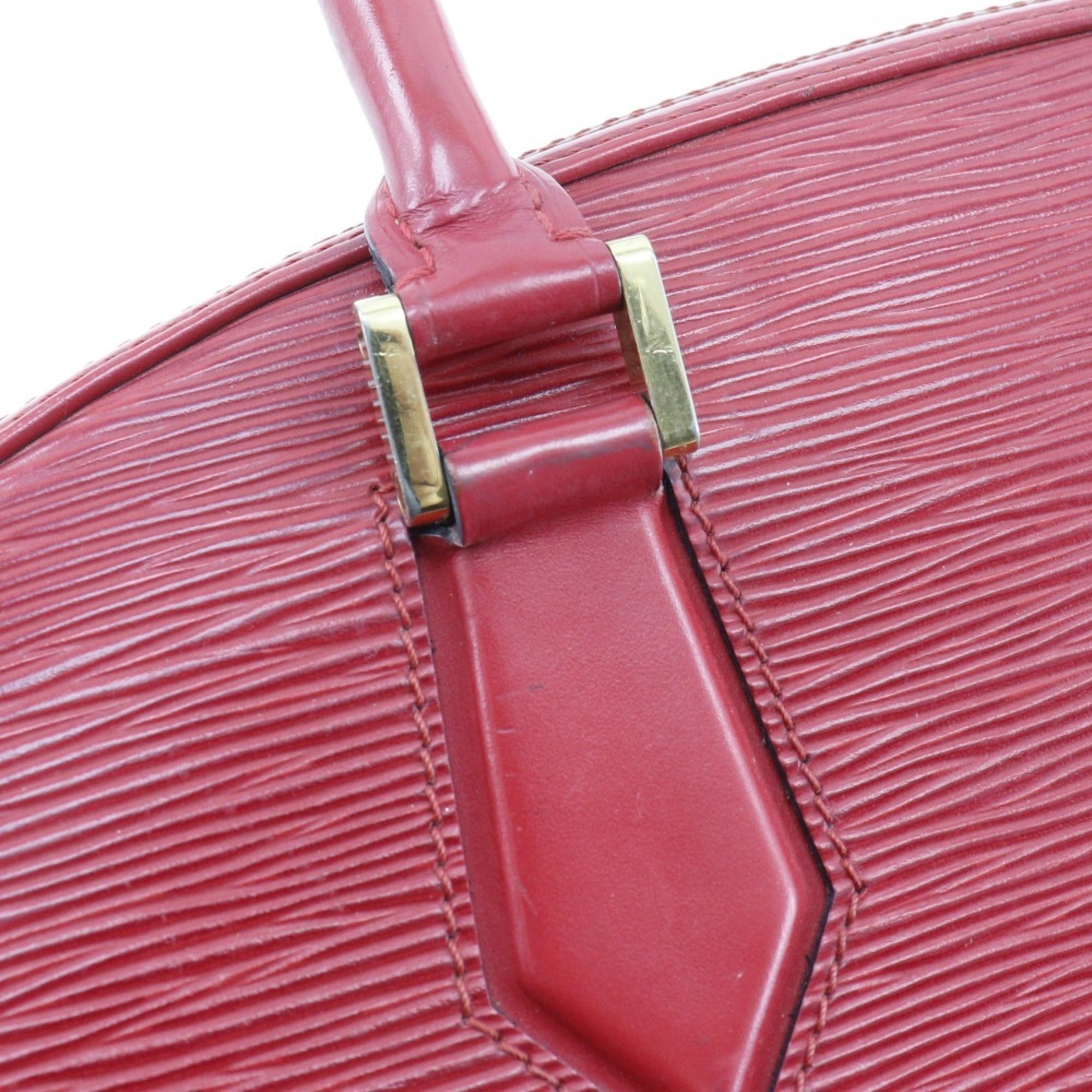 Louis Vuitton Castilian Red Red Color Epi Leather Handbag (Pre-Owned)