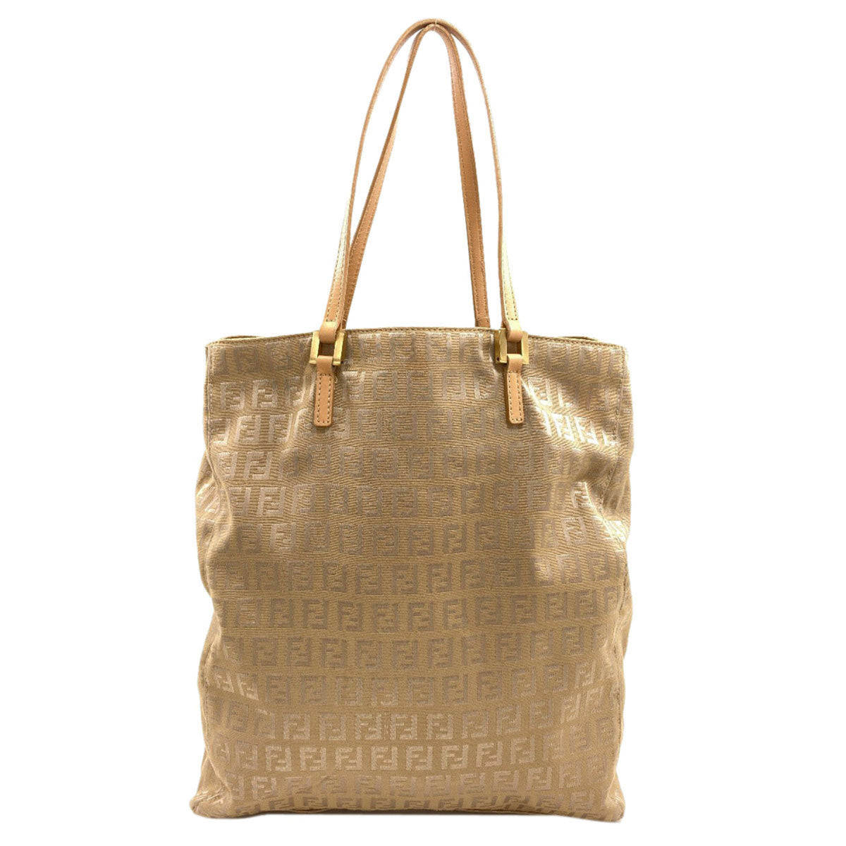 Fendi Brown Canvas Handbag (Pre-Owned)