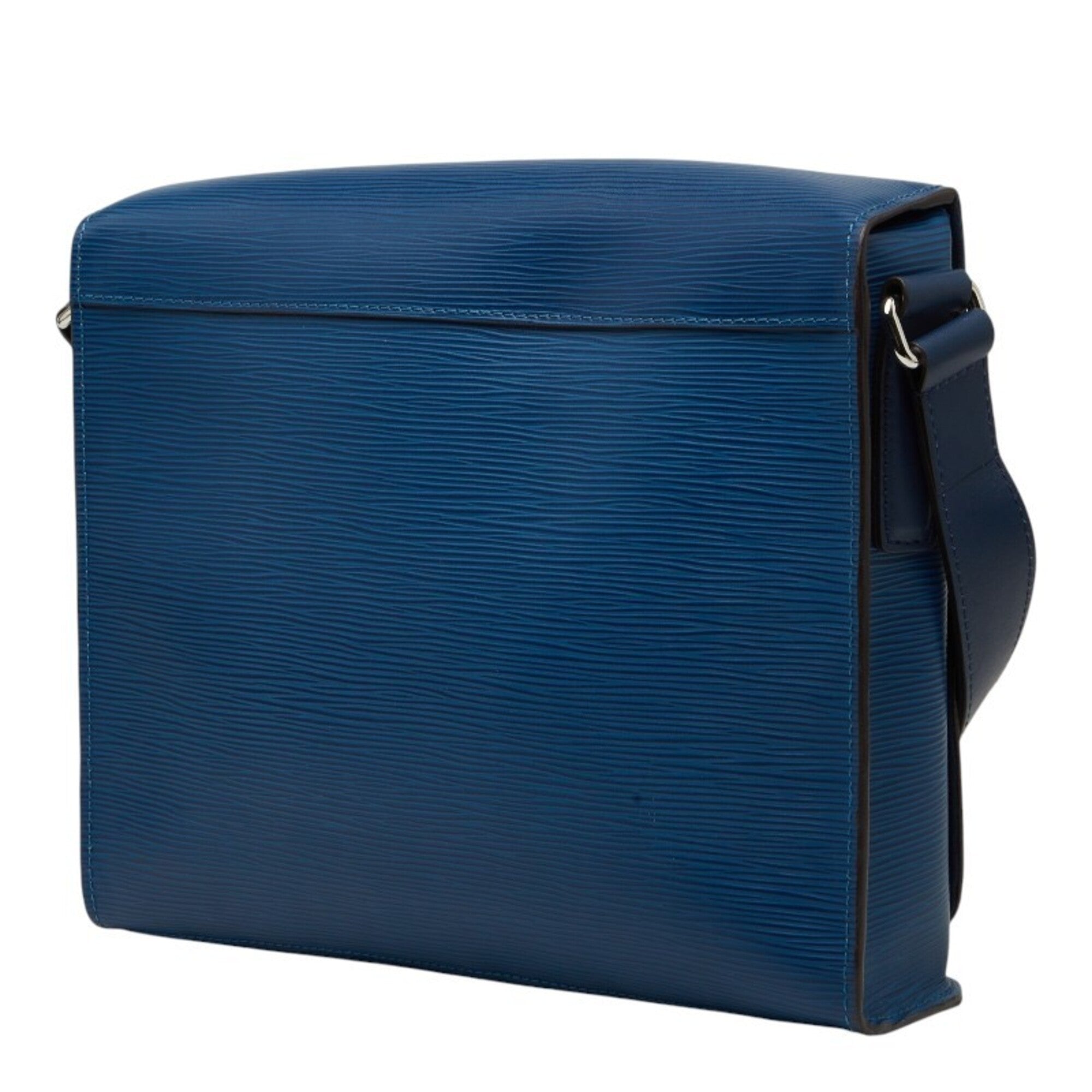 Louis Vuitton Blue Leather Shoulder Bag (Pre-Owned)