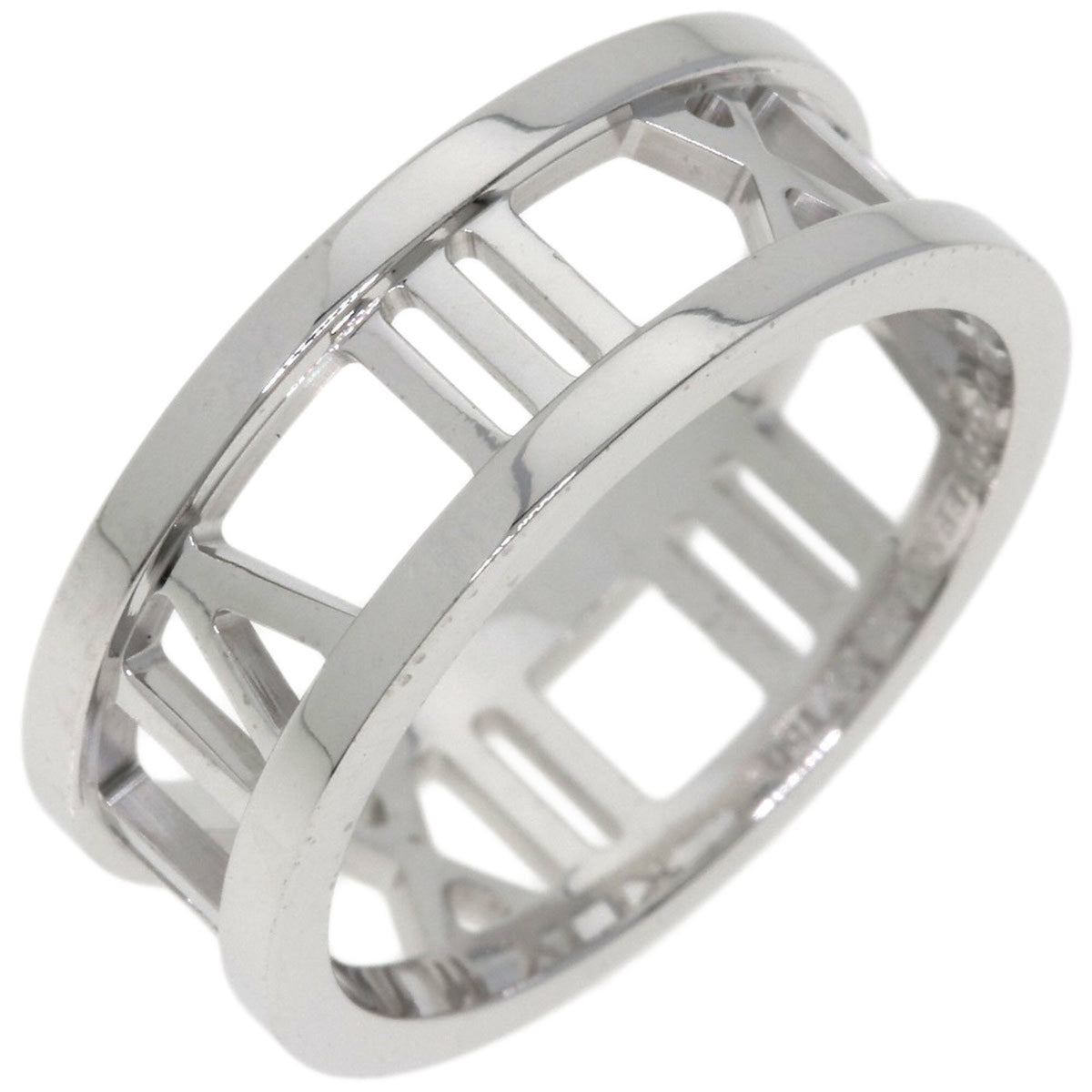 Tiffany Atlas White Gold (18K) Band Ring (Pre-Owned)
