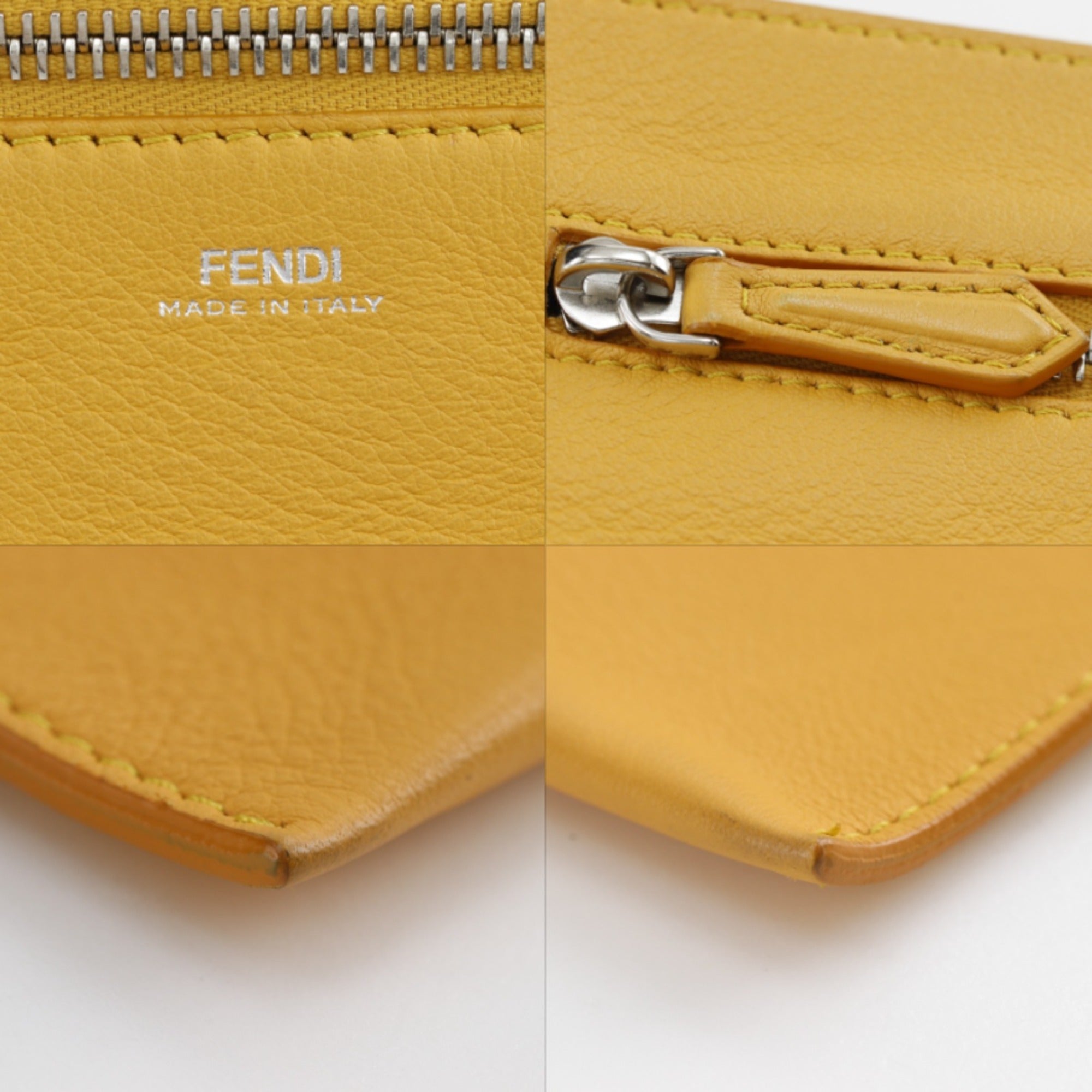 Fendi Navy Leather Handbag (Pre-Owned)