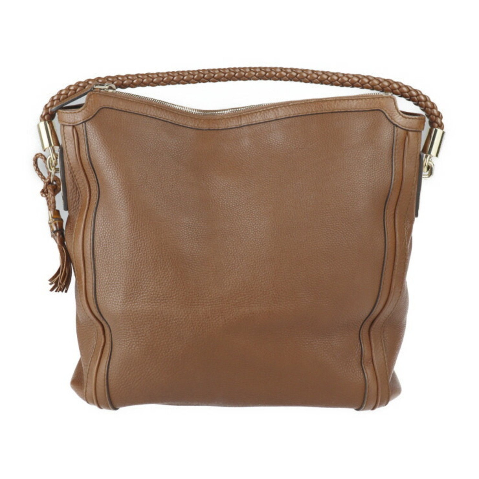 Gucci Brown Bamboo Handbag Shoulder Bag Tote Bag (Pre-Owned)