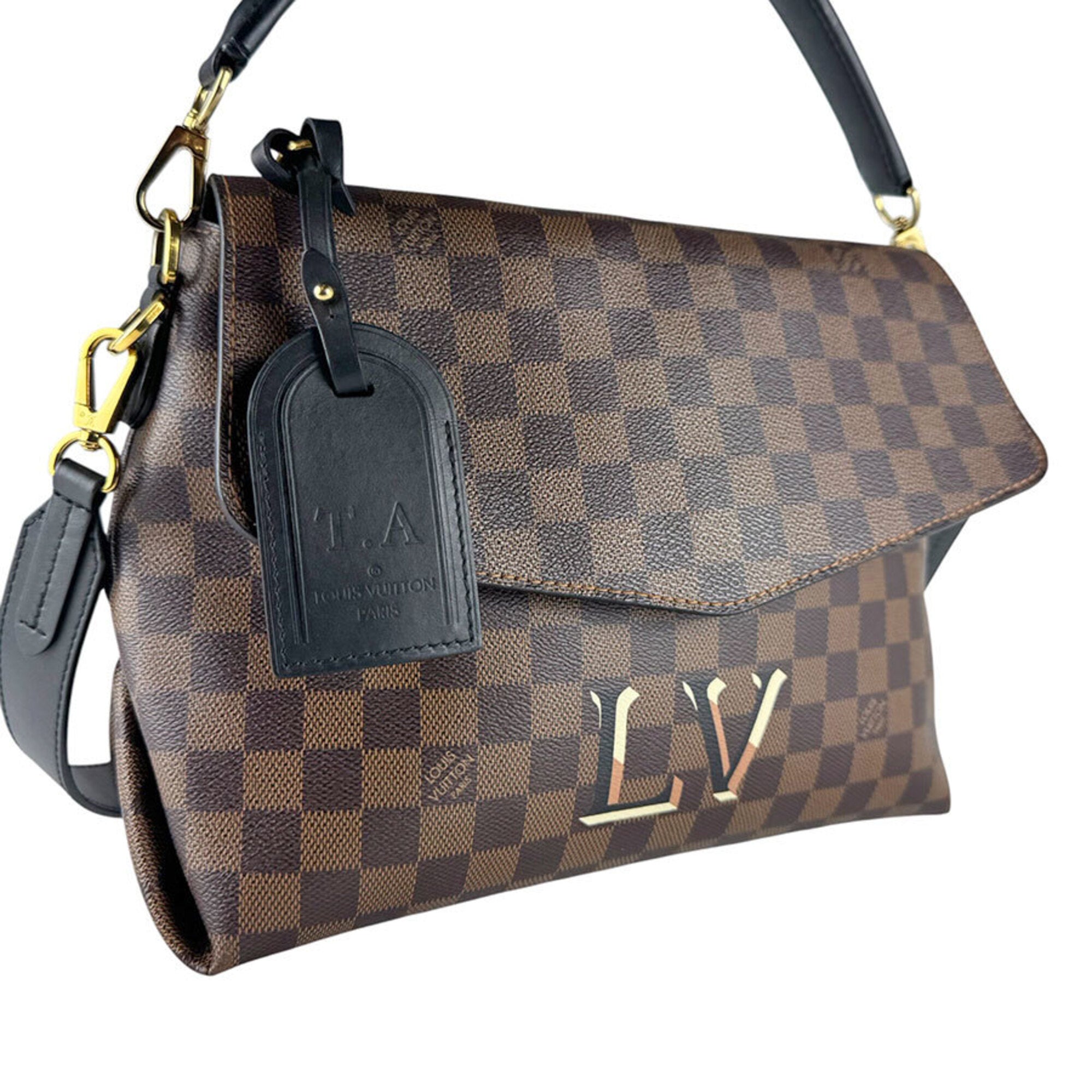 Louis Vuitton Damier Canvas Ebene Damier Canvas Shoulder Bag (Pre-Owned)