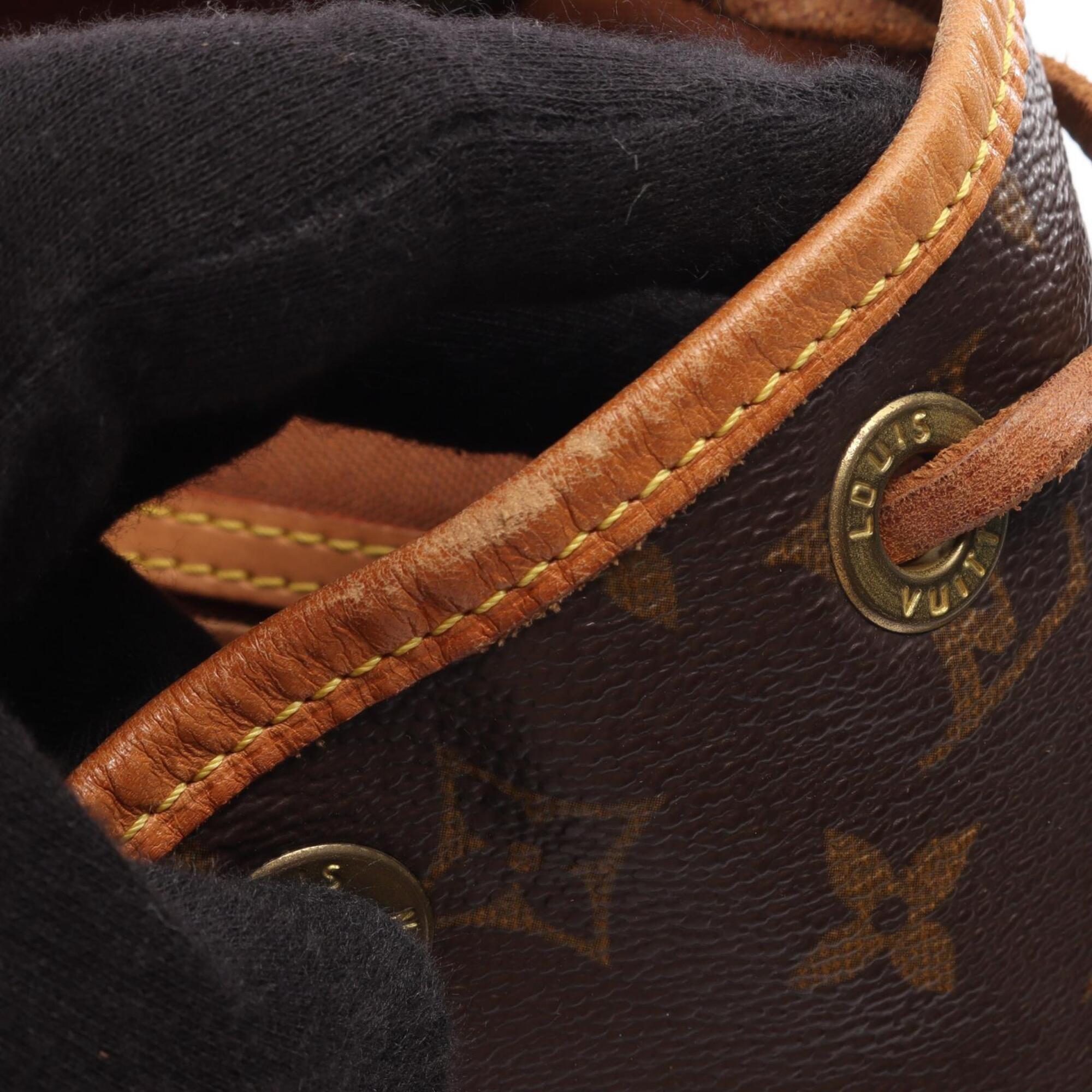 Louis Vuitton Brown Coated Canvas Pvc Monogram Leather Backpack Handbag (Pre-Owned)