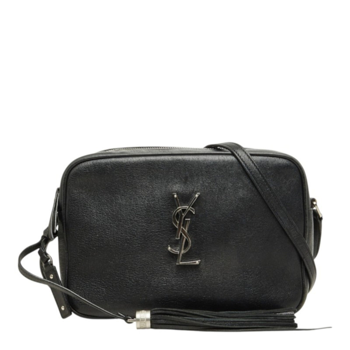 Saint Laurent Black Leather Shoulder Bag (Pre-Owned)