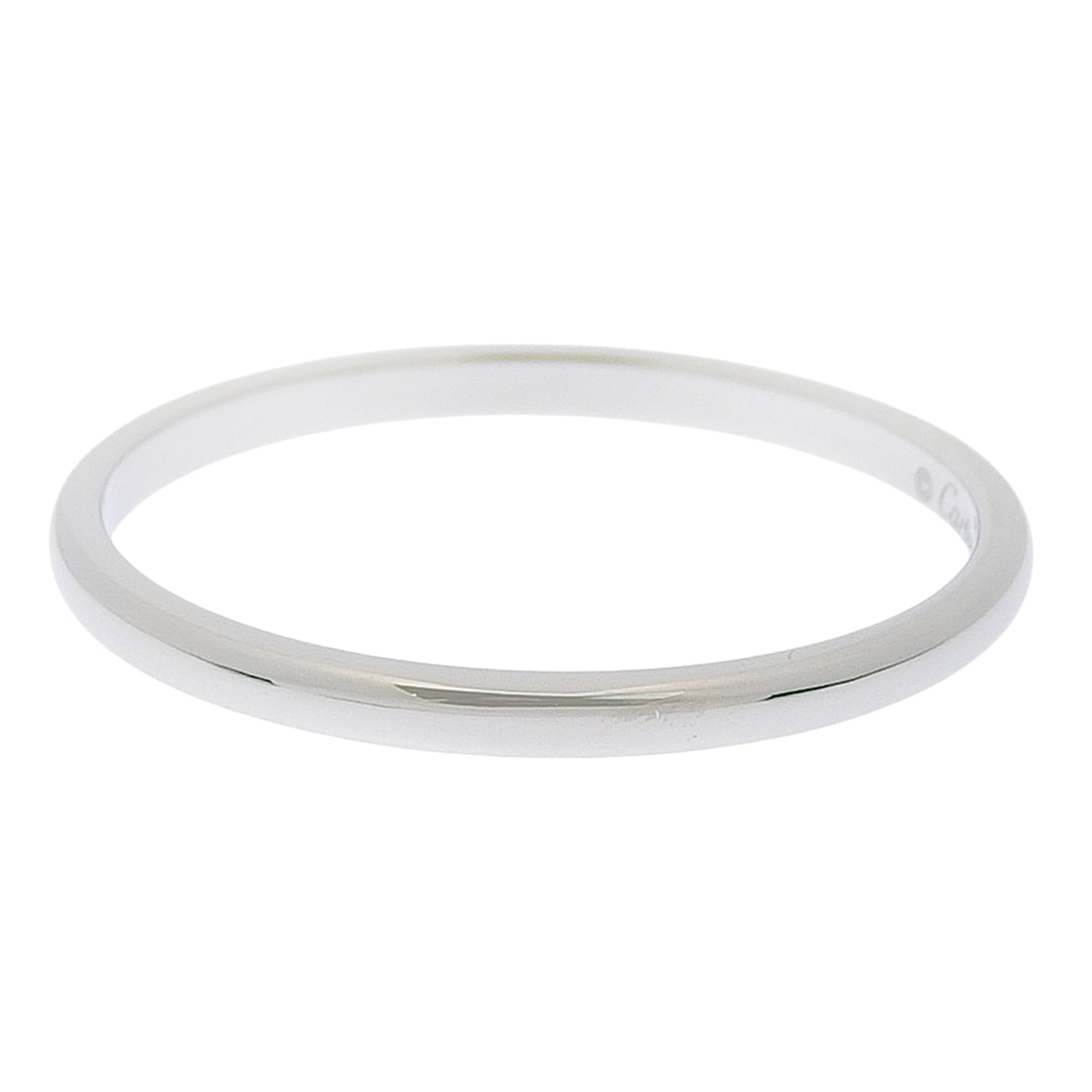 Cartier Platinum Platinum 950 Band Ring (Pre-Owned)