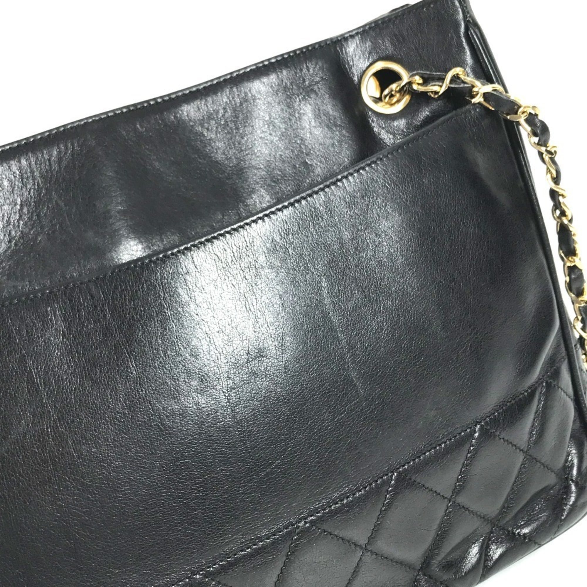 Chanel Black Quilting Shoulder Bag Tote Bag (Pre-Owned)