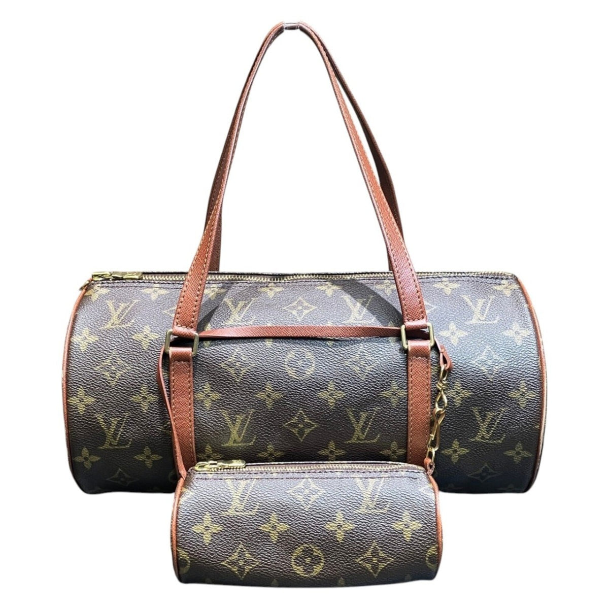 Louis Vuitton Brown Monogram Handbag Pouch (Pre-Owned)