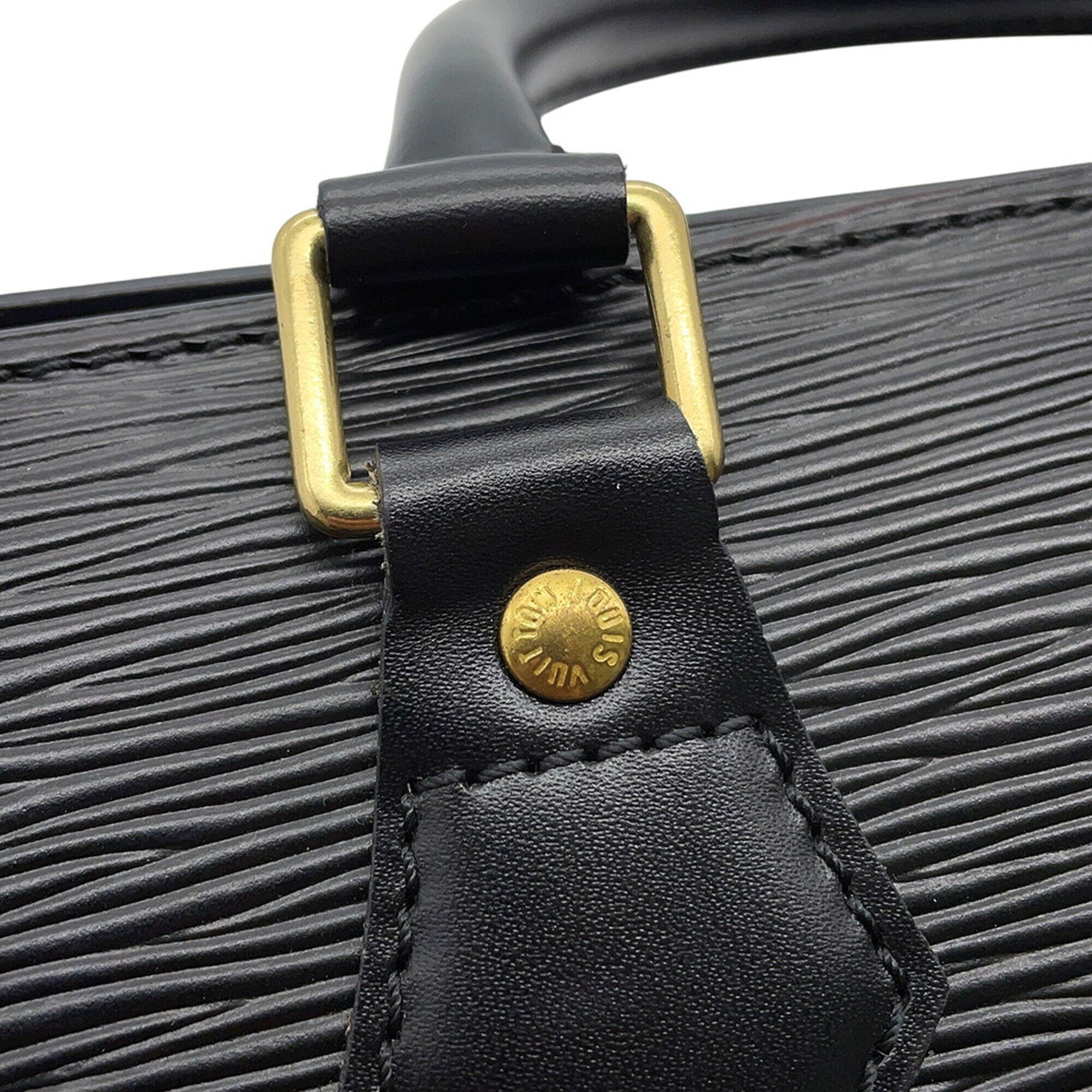 Louis Vuitton Black Noir Epi Leather Handbag (Pre-Owned)