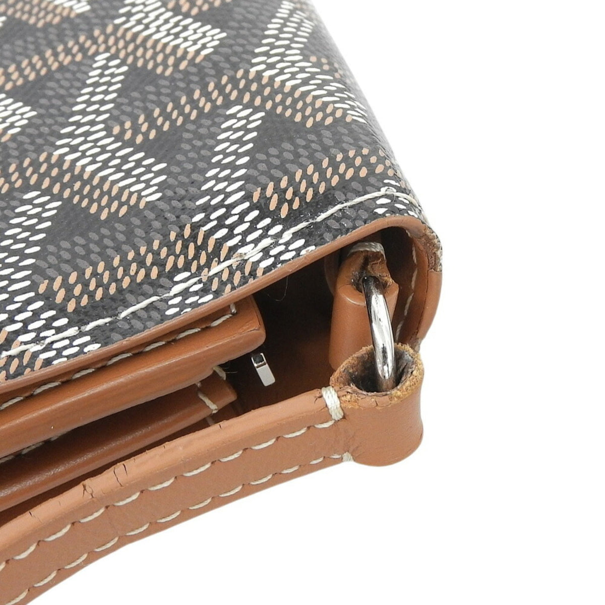 Goyard Black Brown Pvc Leather Shoulder Bag (Pre-Owned)