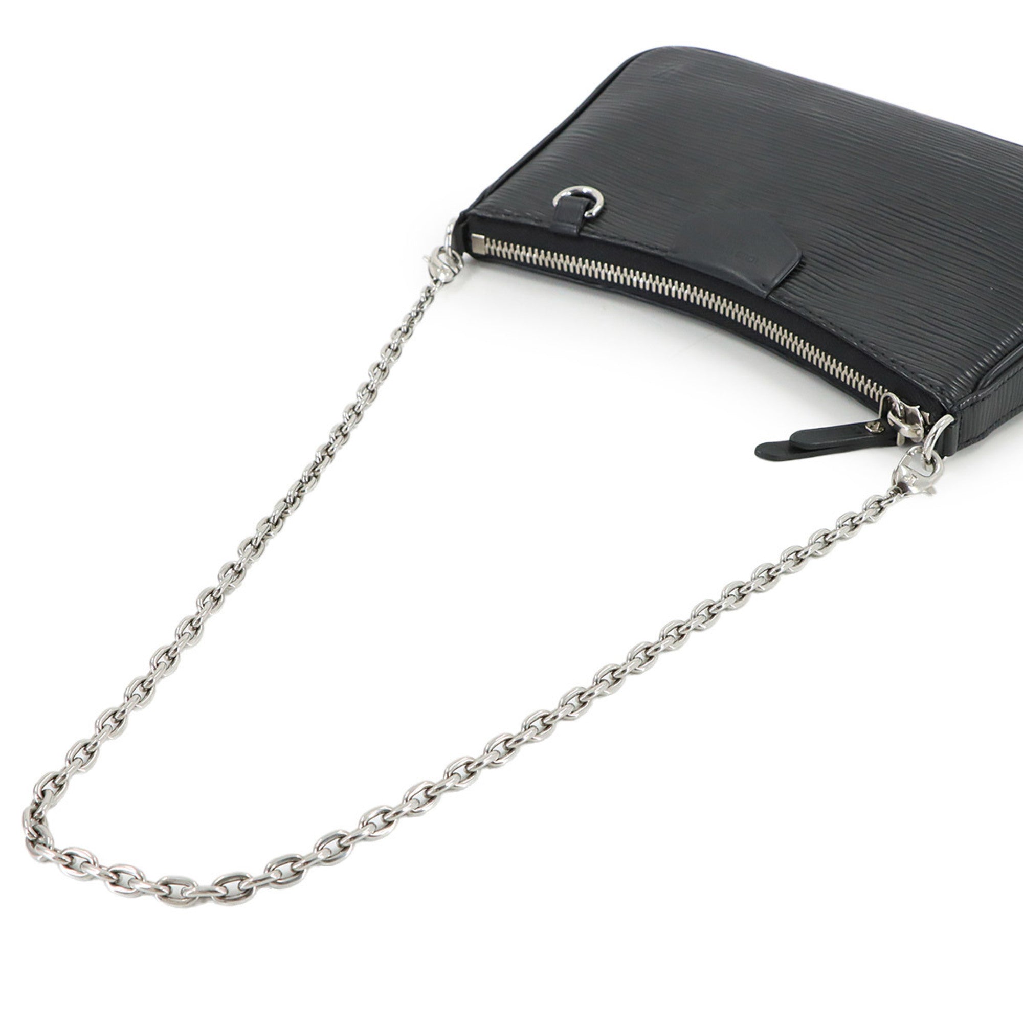 Louis Vuitton Noir Epi Leather Handbag Shoulder Bag (Pre-Owned)