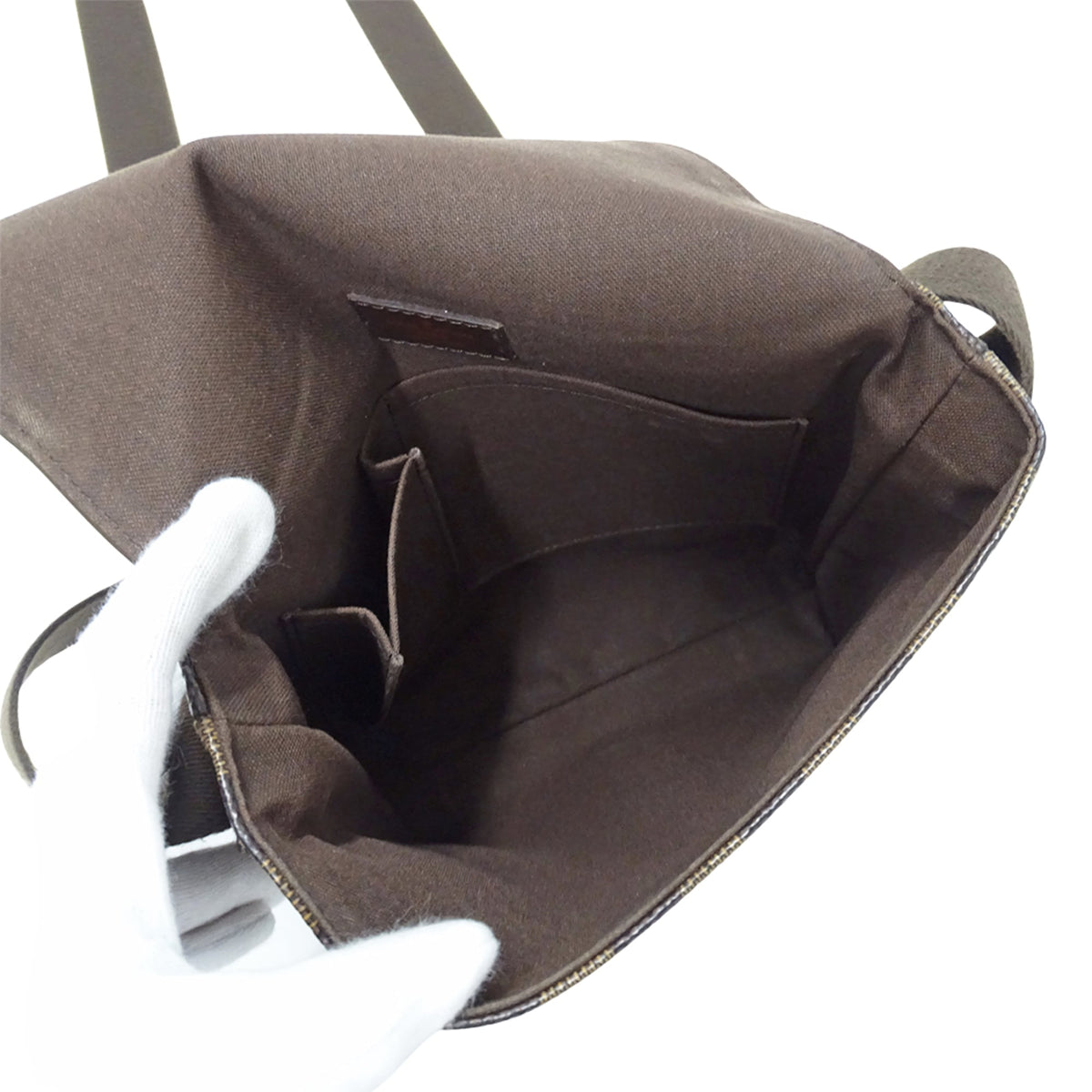 Louis Vuitton Brown Damier Canvas Galle Damier Canvas Handbag Shoulder Bag (Pre-Owned)